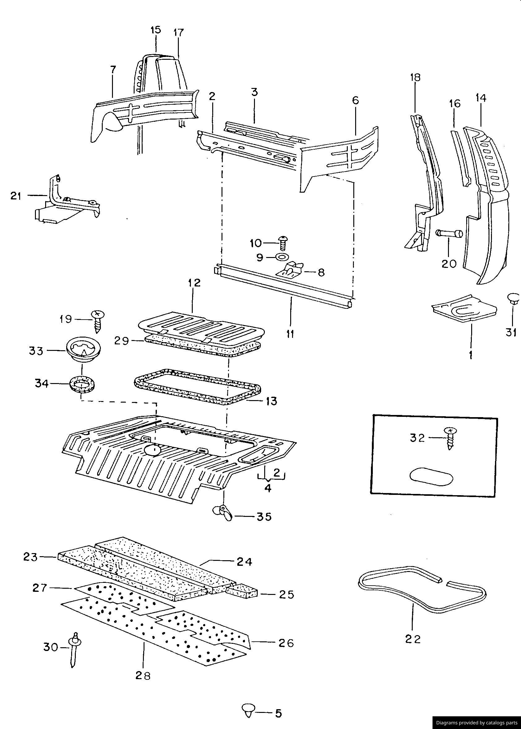 Car part diagram