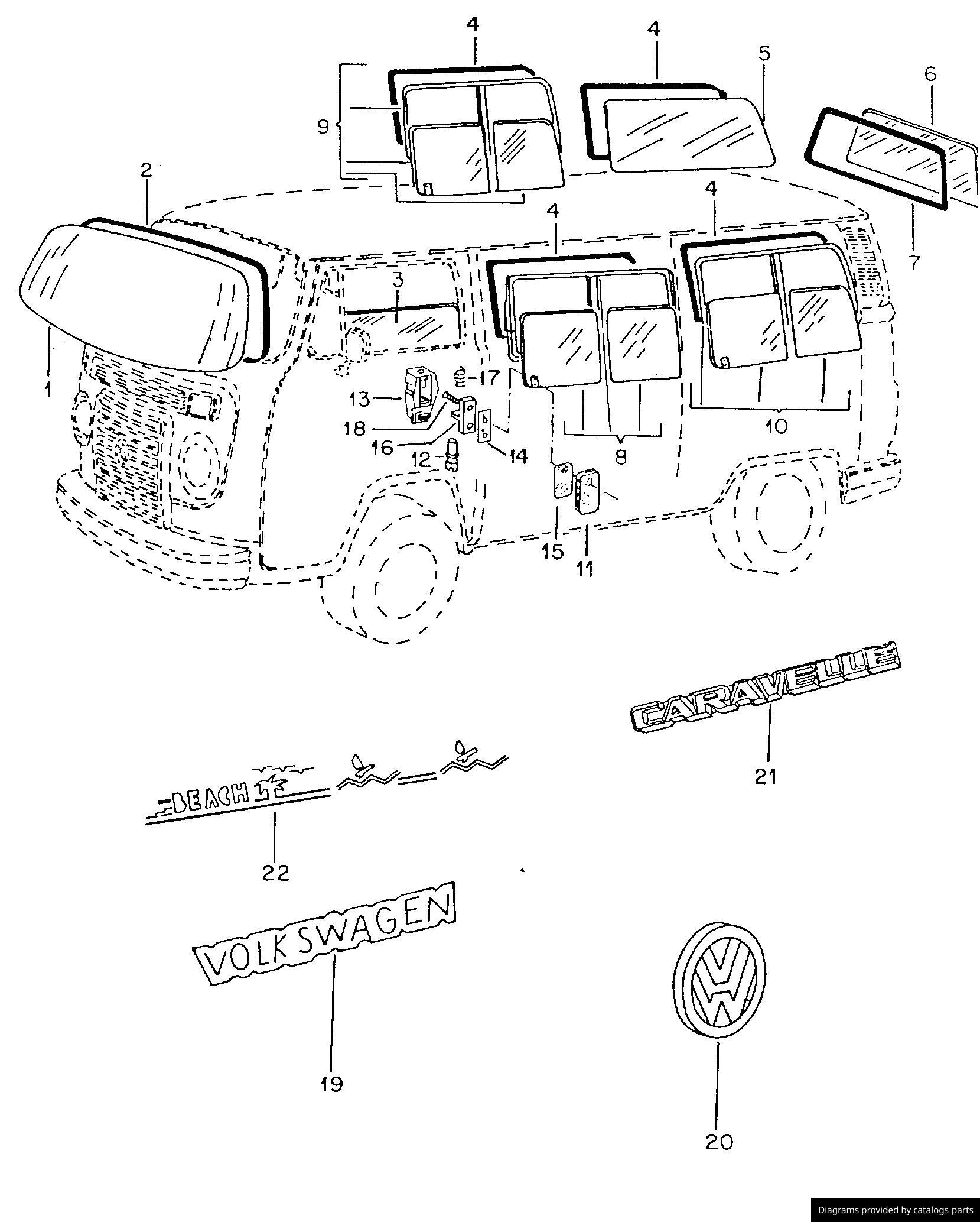 Car part diagram
