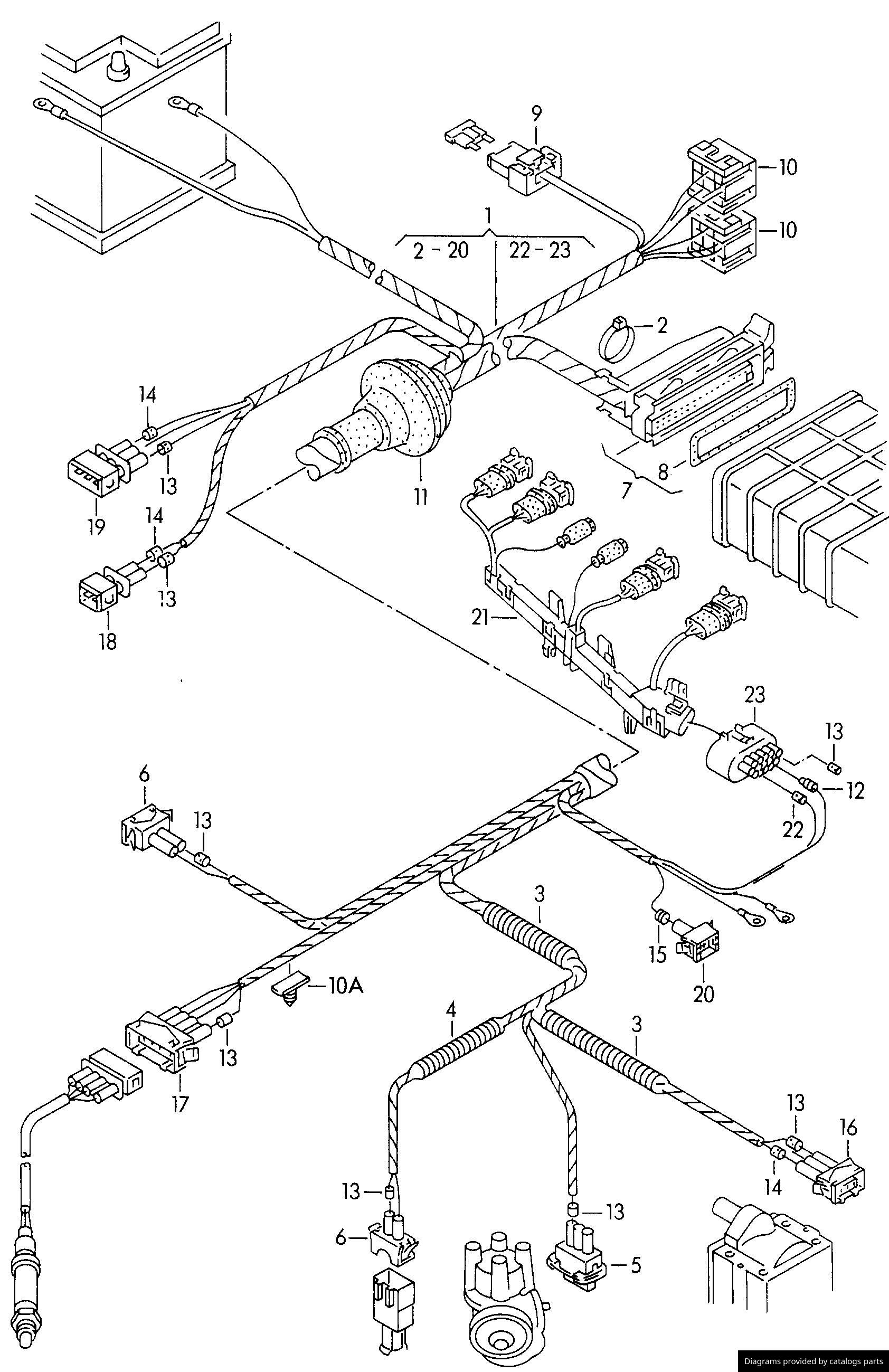 Volkswagen Wiring Harness ForTransistorized Ignition System 867971770C