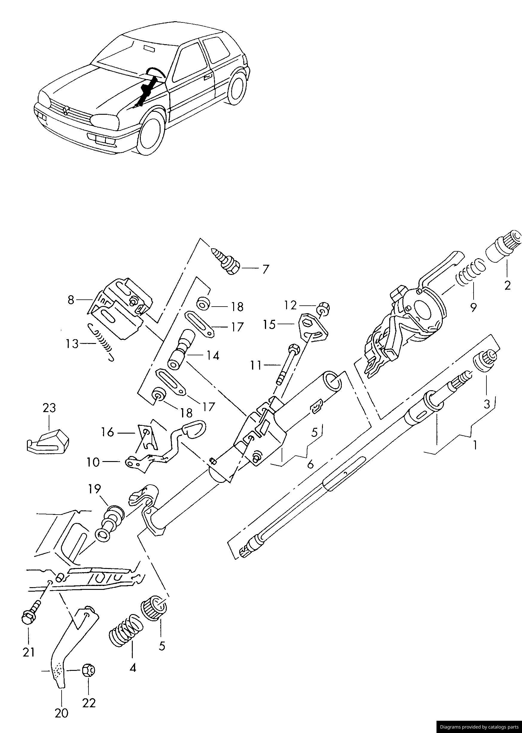Car part diagram