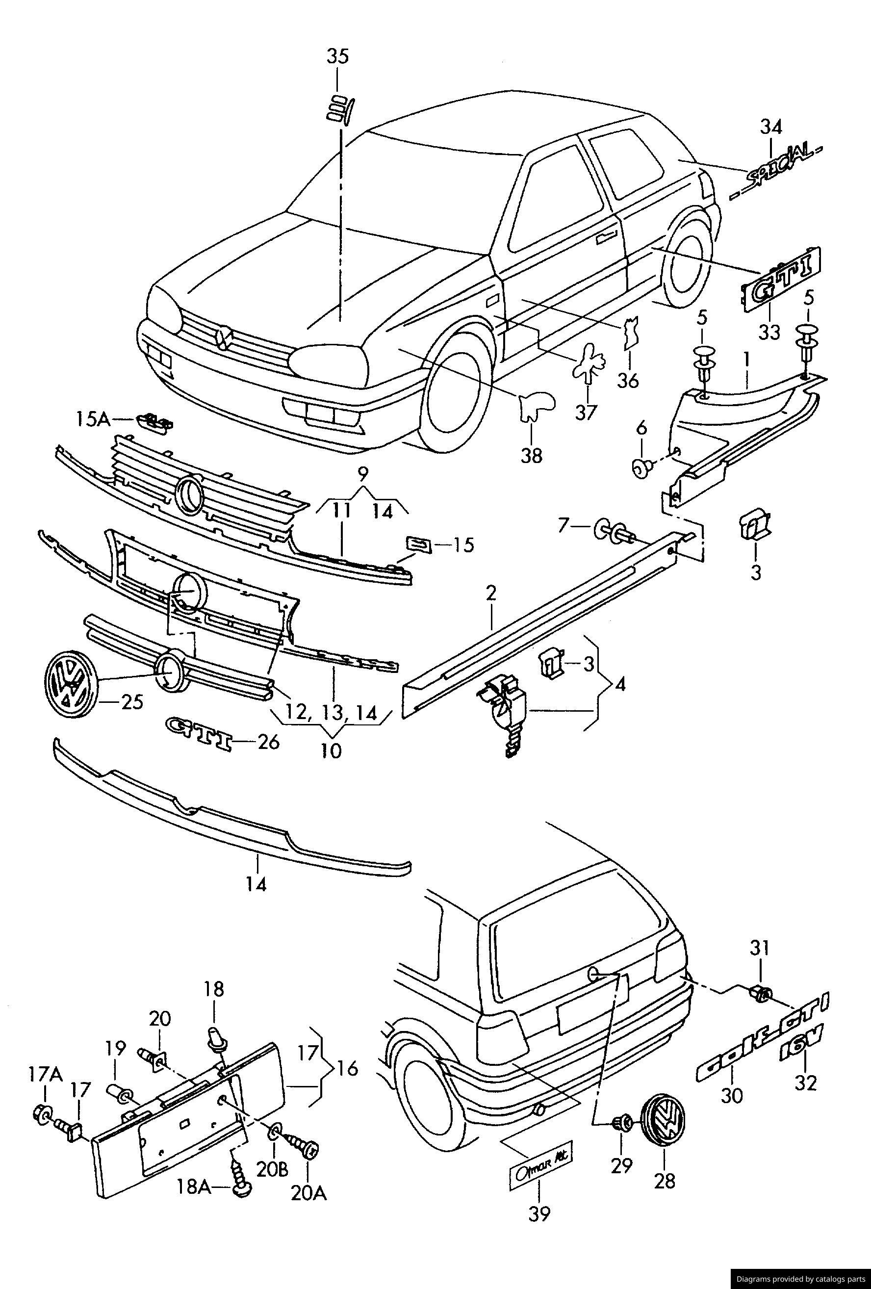 Car part diagram