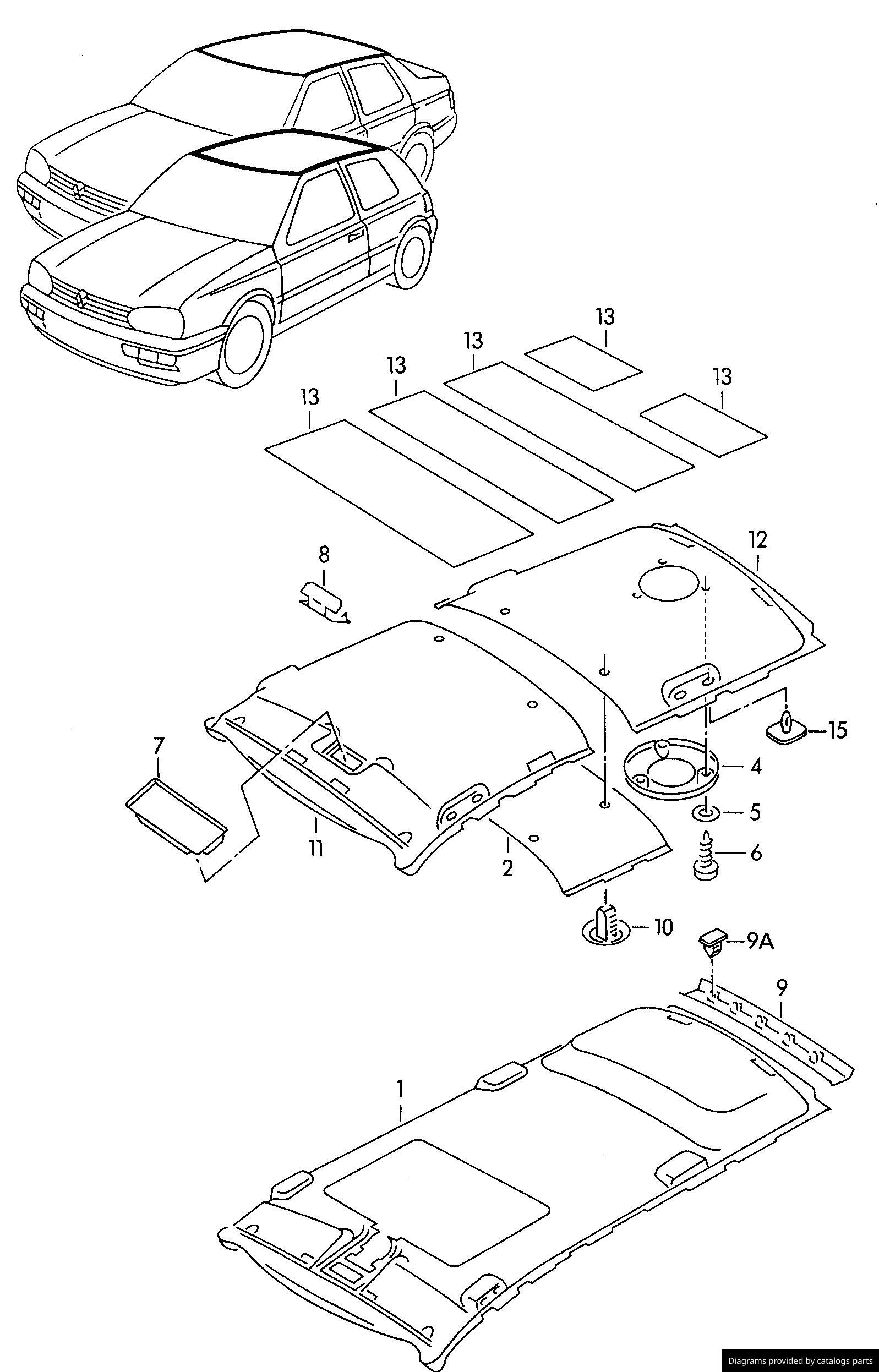 Car part diagram