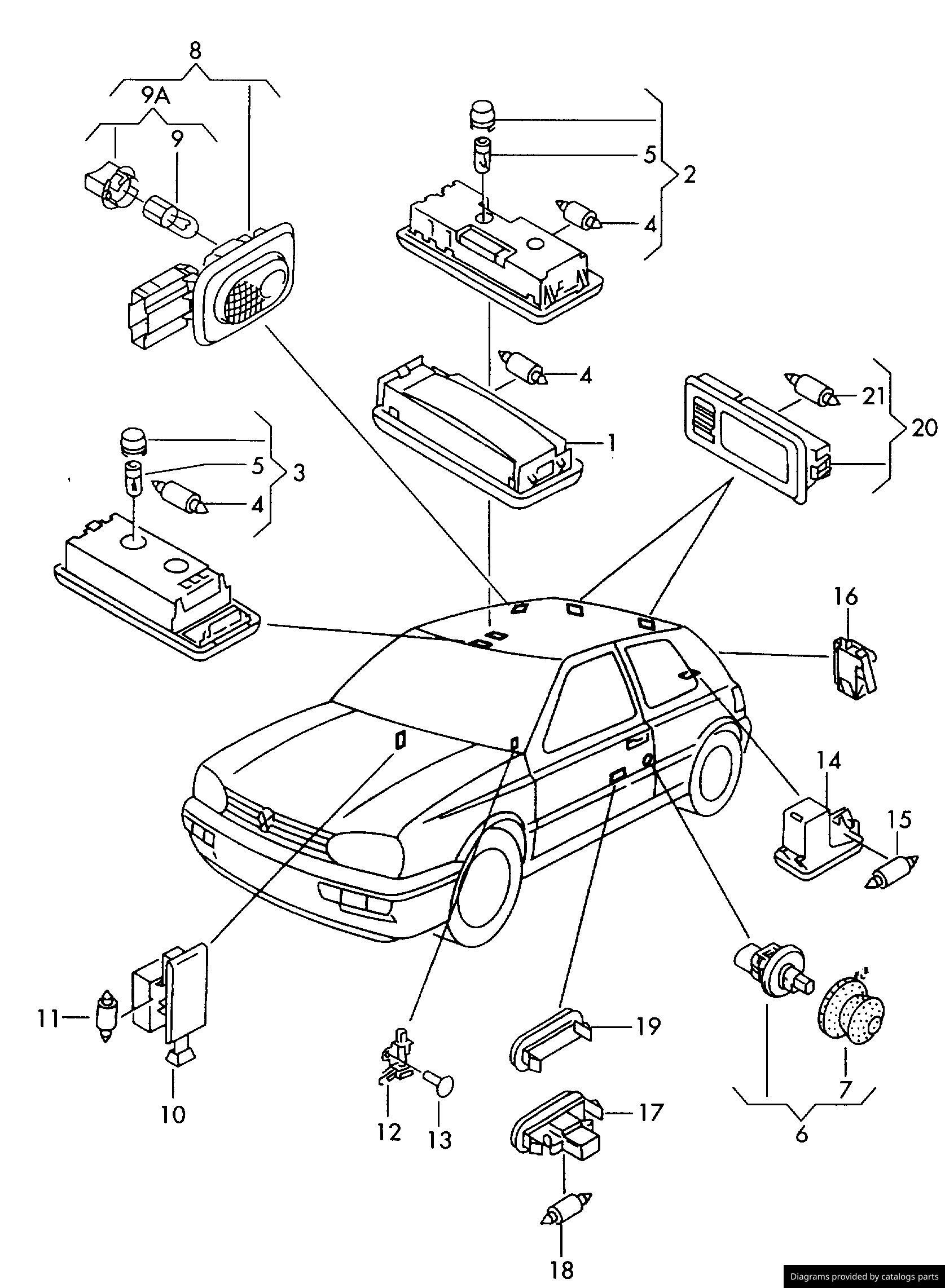 Car part diagram