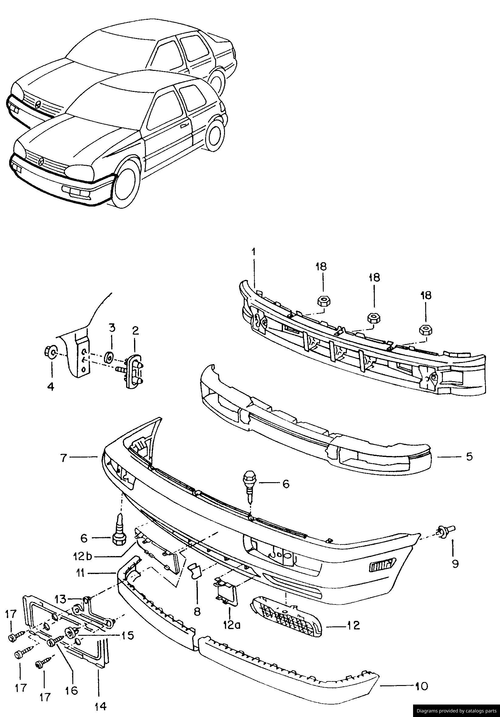 Car part diagram