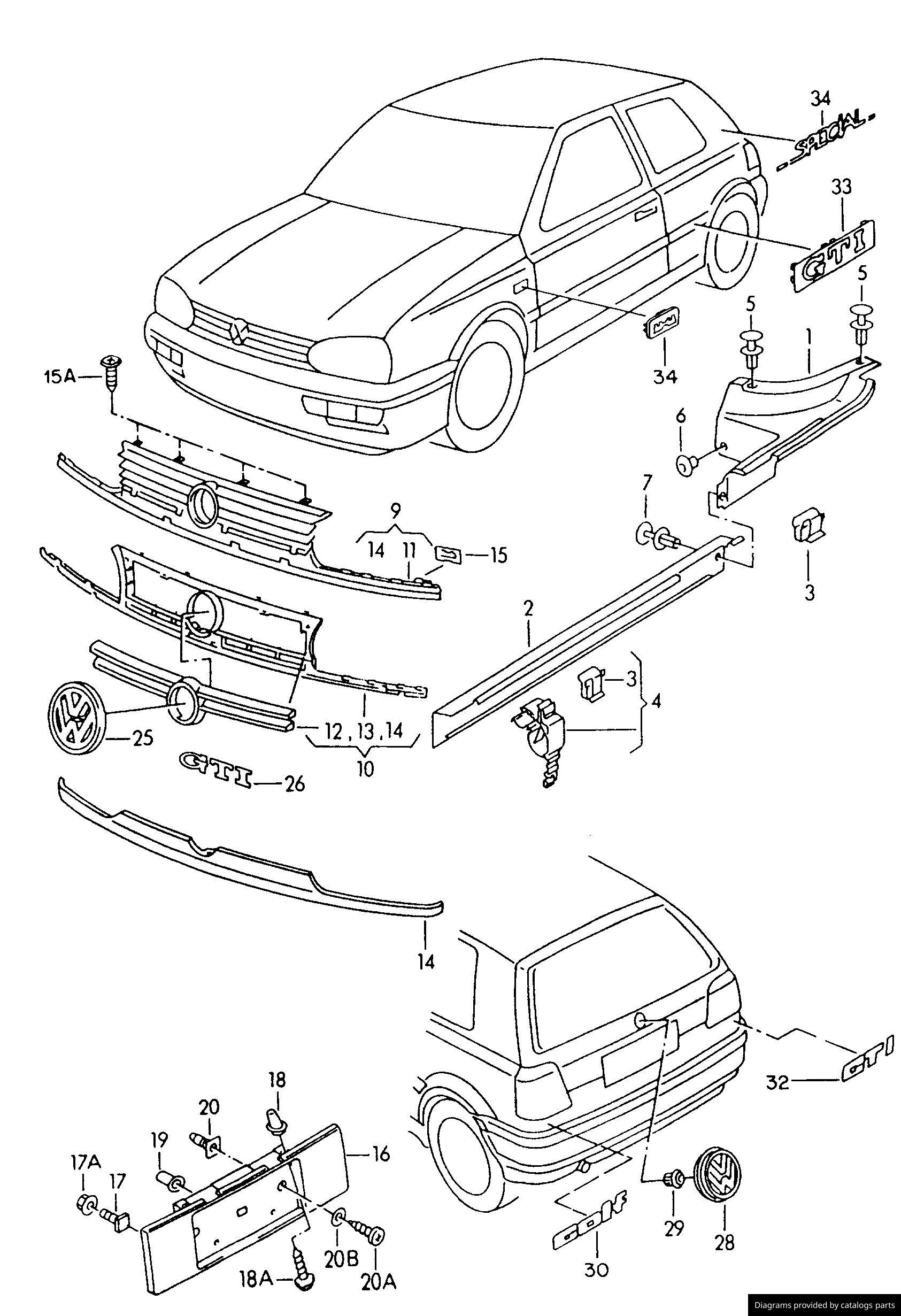 Car part diagram