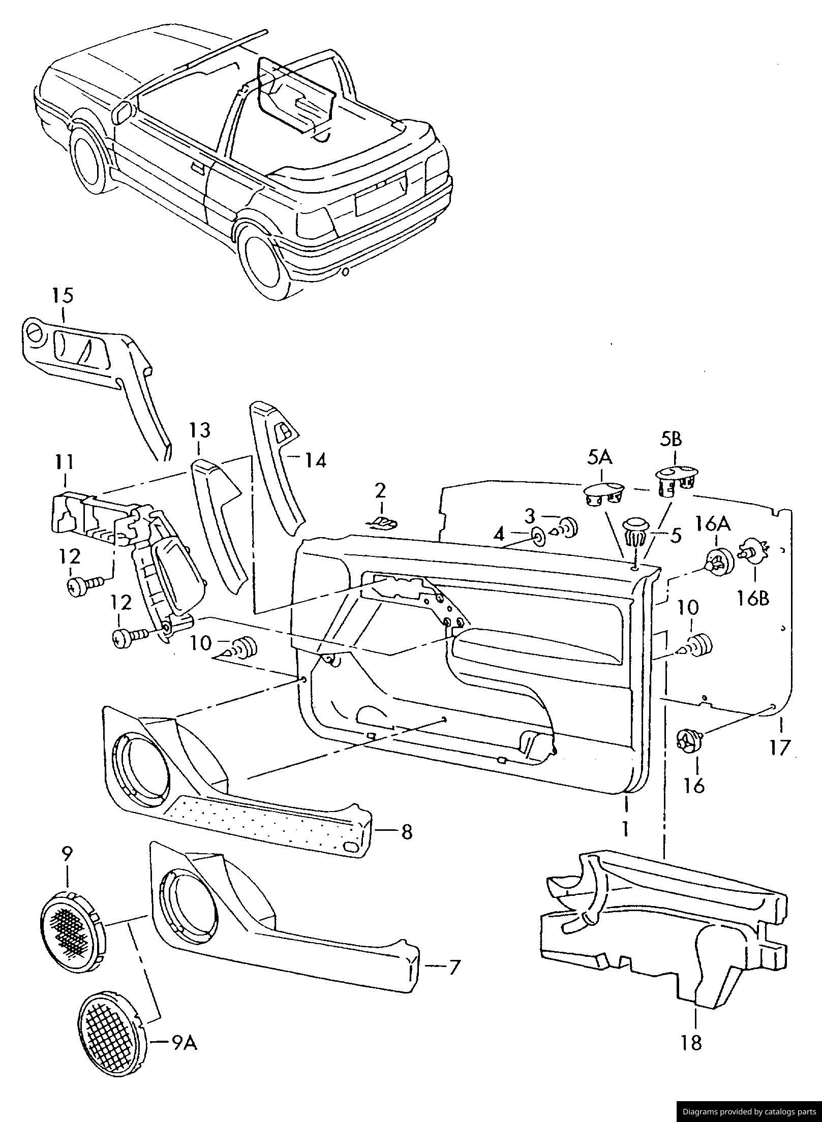 Car part diagram