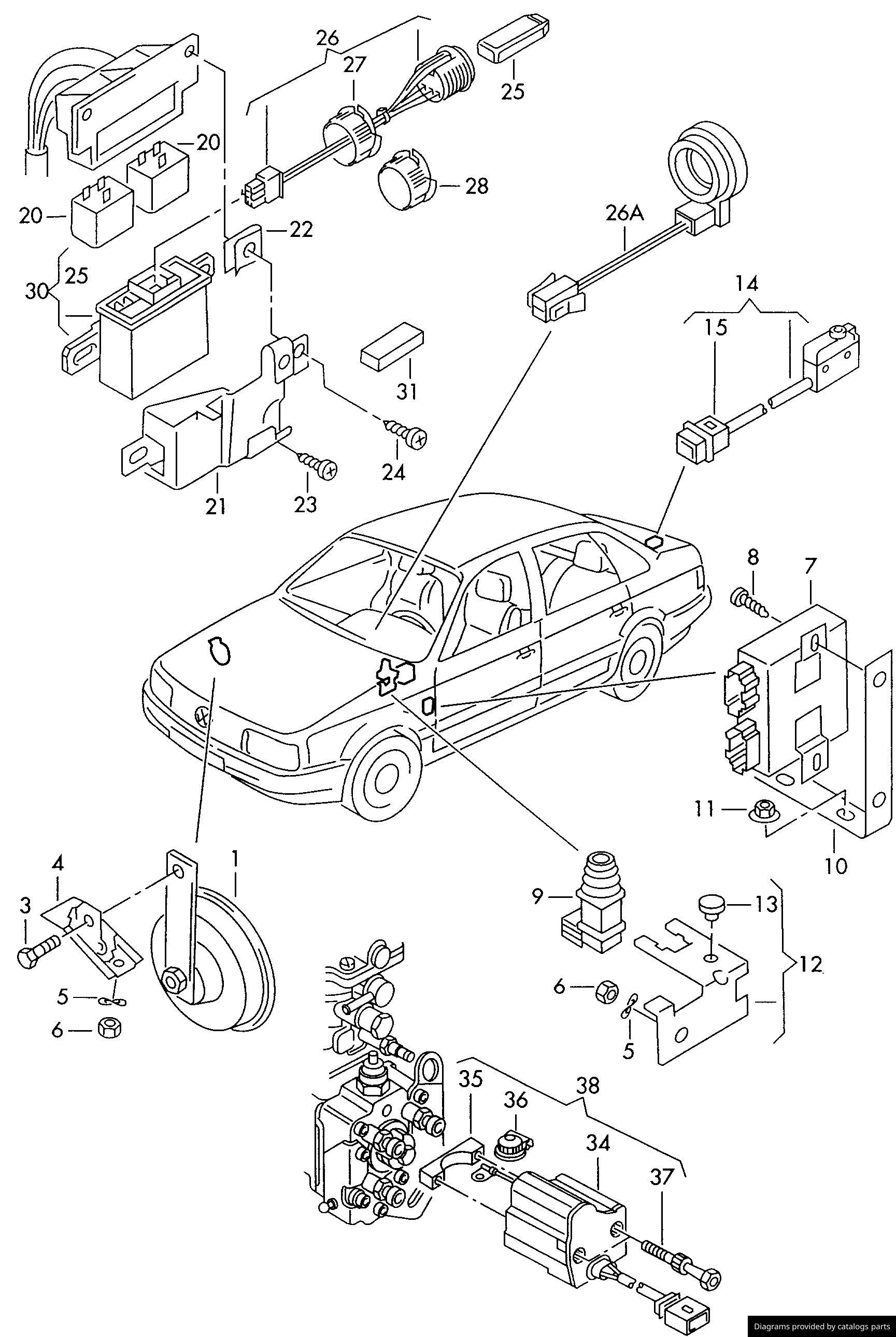 Car part diagram