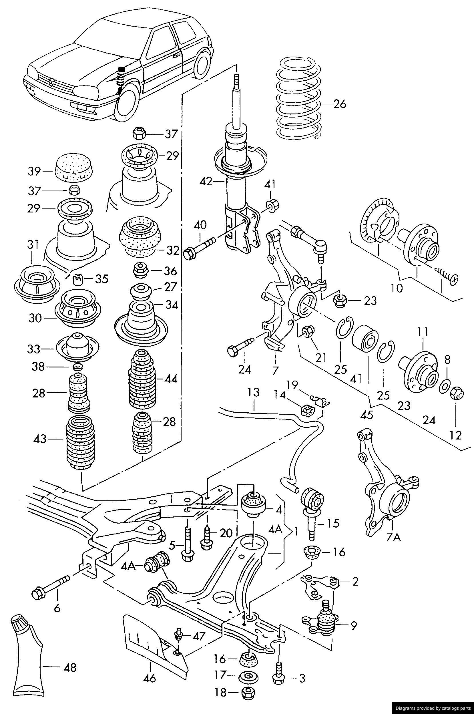 Car part diagram