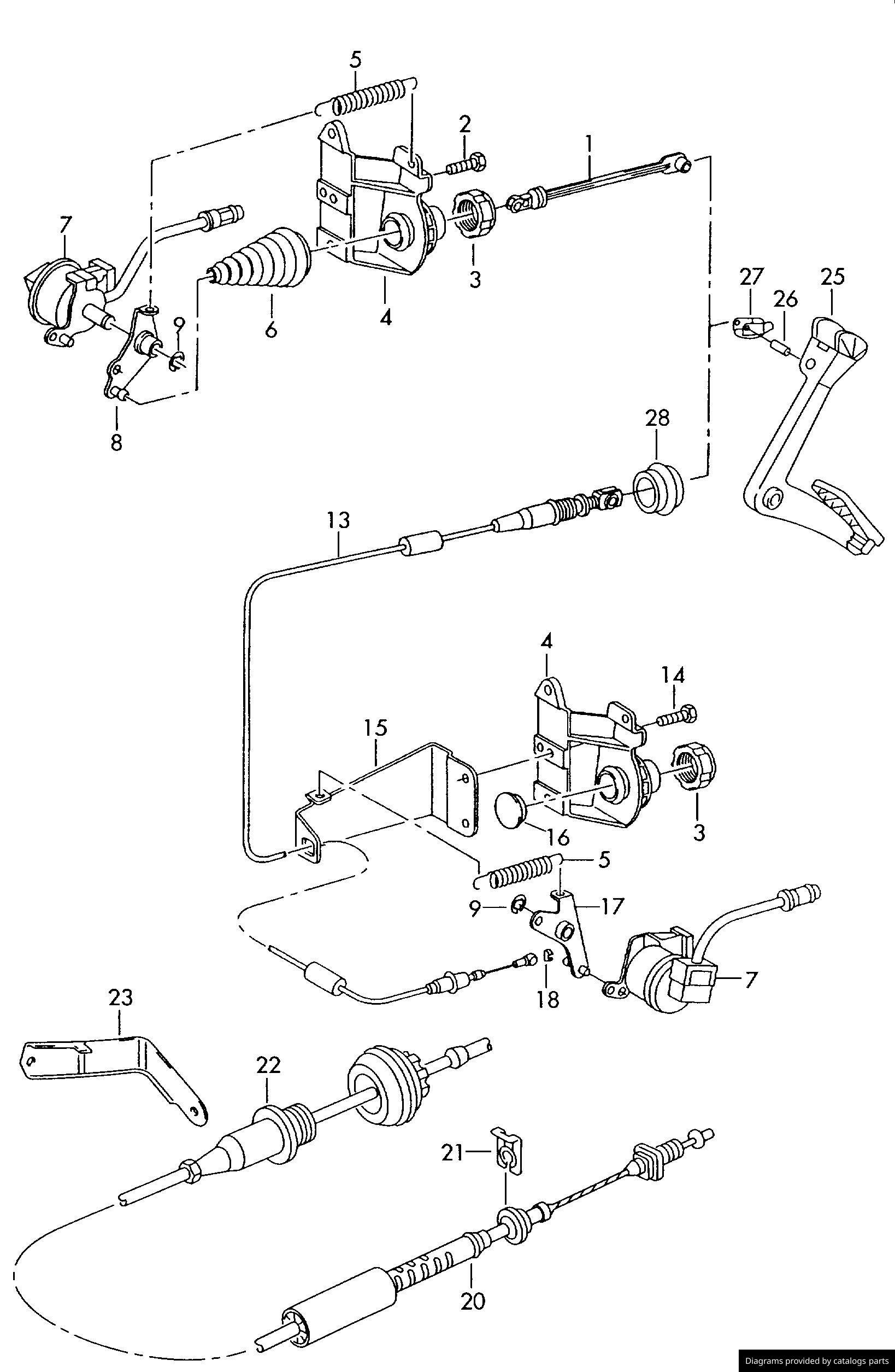 Volkswagen Accelerator Cable 2D2721555G LLLParts
