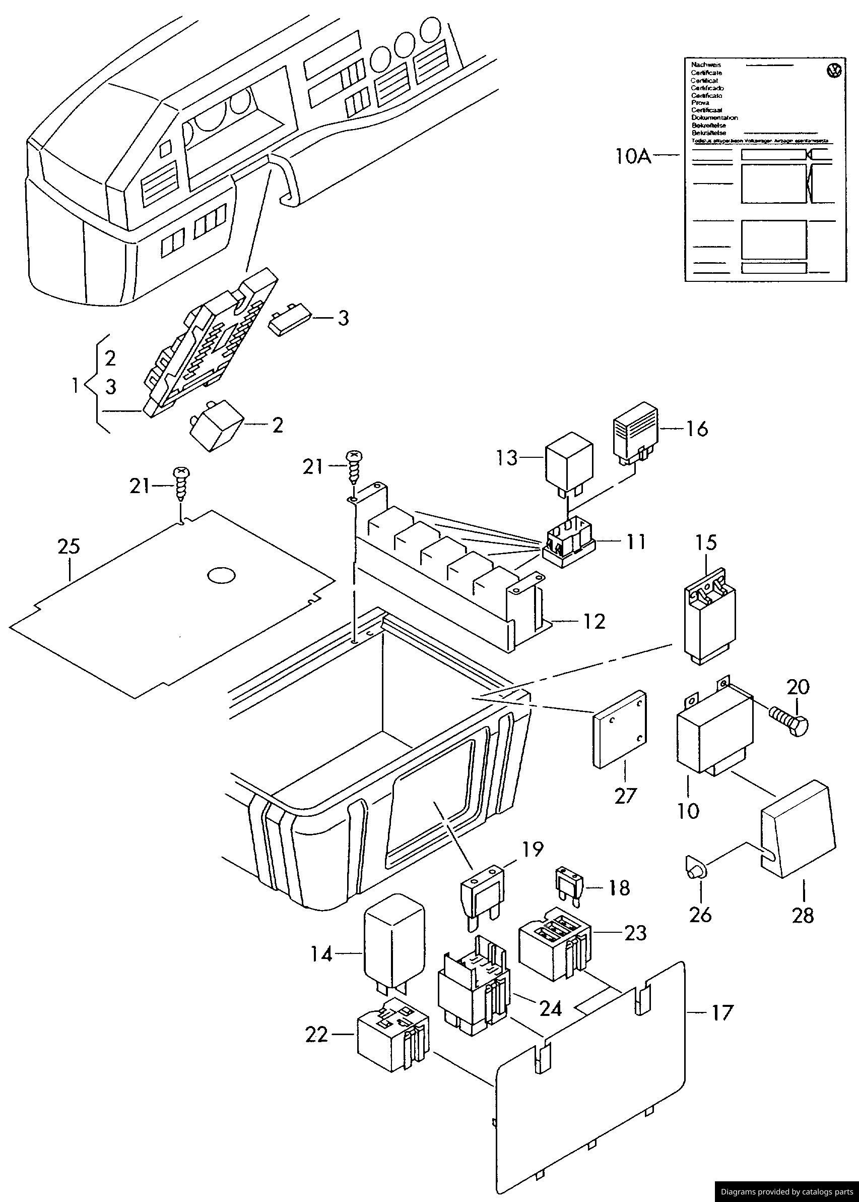 Car part diagram