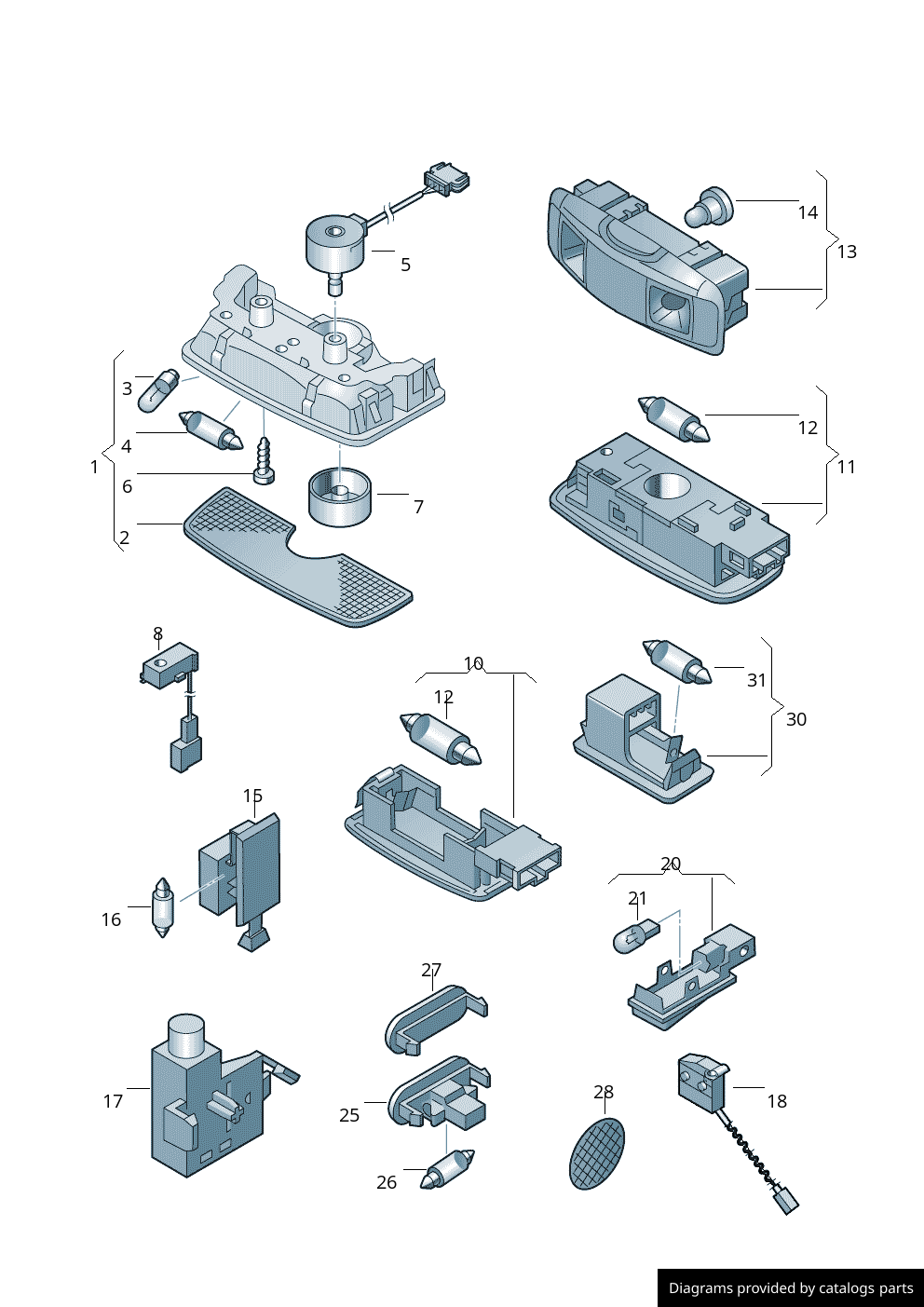 Car part diagram