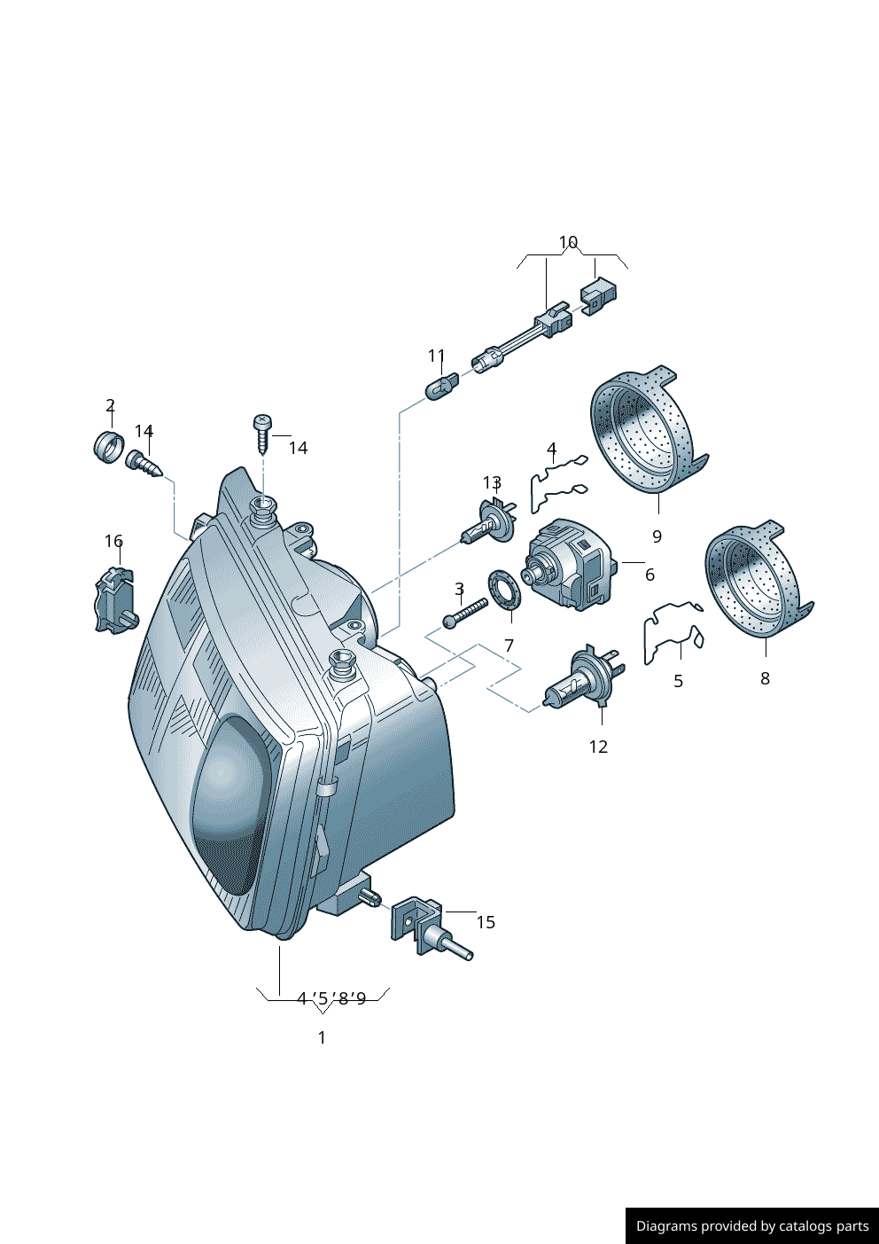 Car part diagram