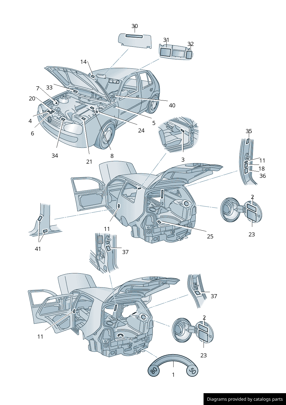 Car part diagram