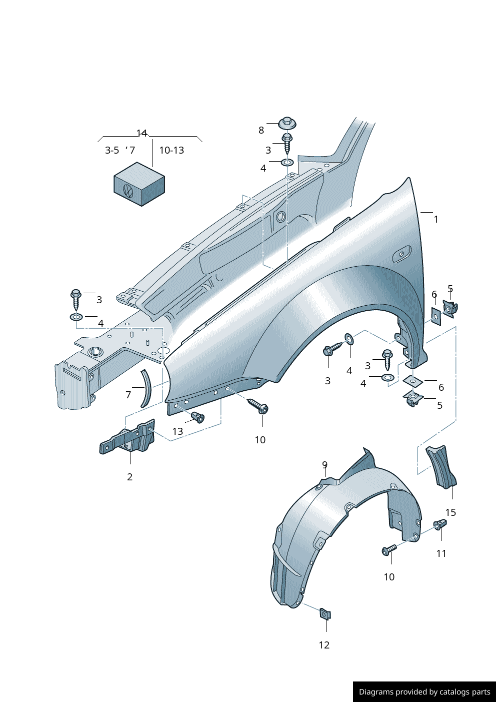 Car part diagram