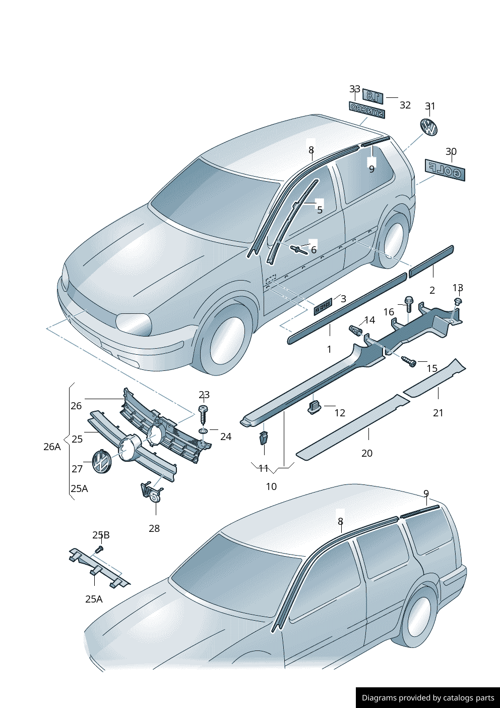 Car part diagram