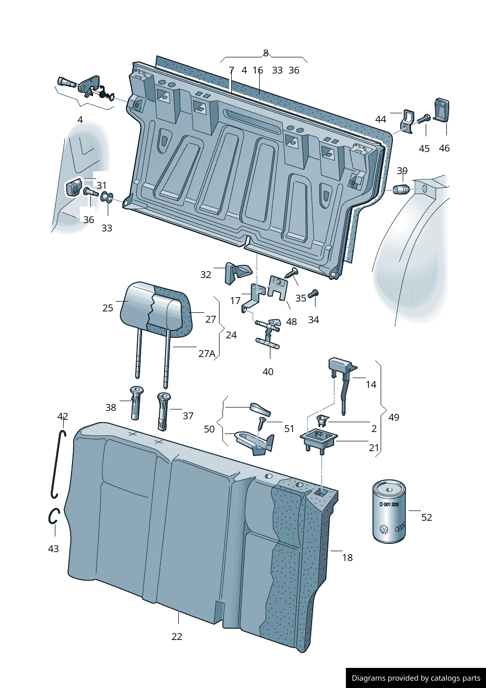 Car part diagram