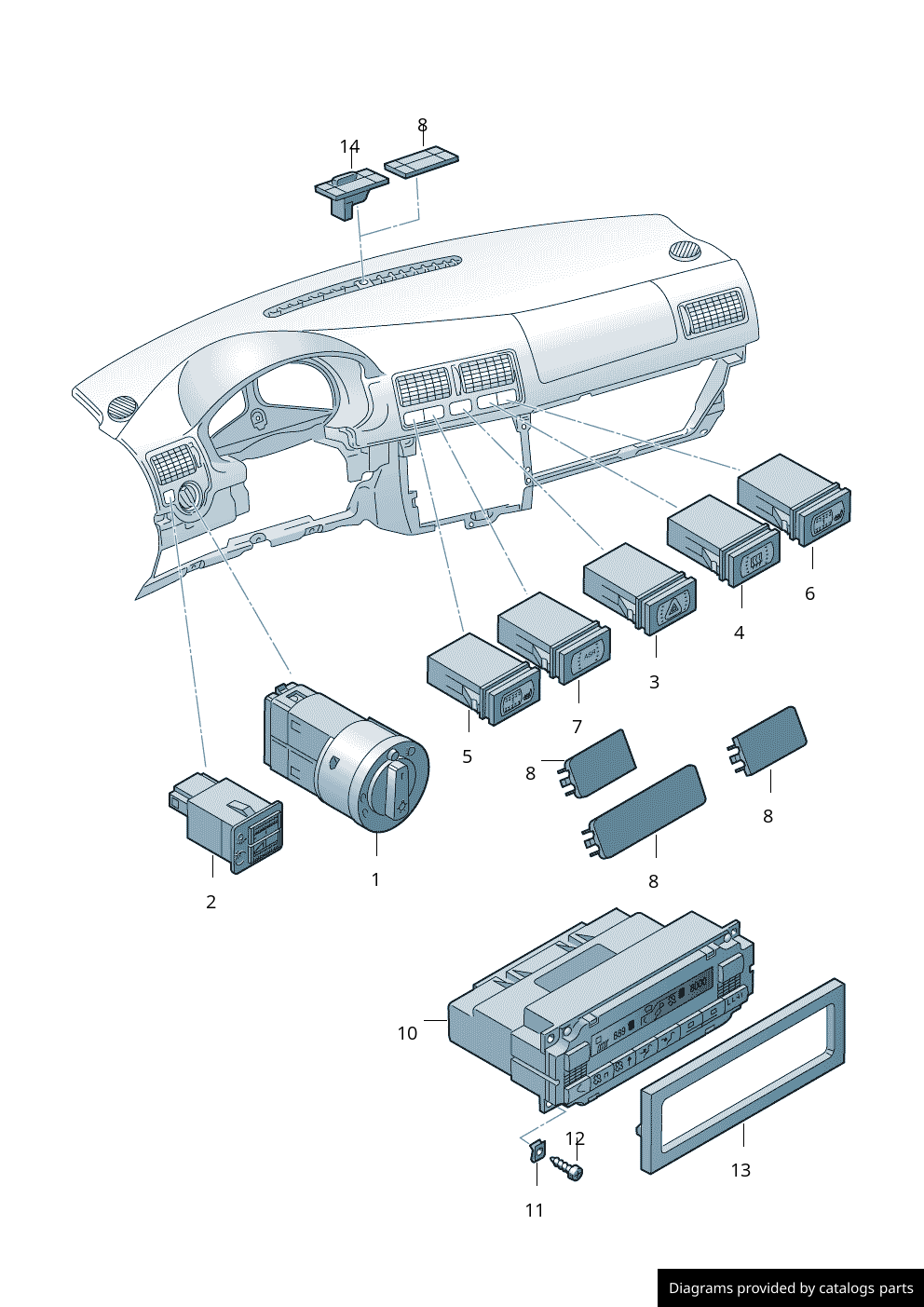 Car part diagram