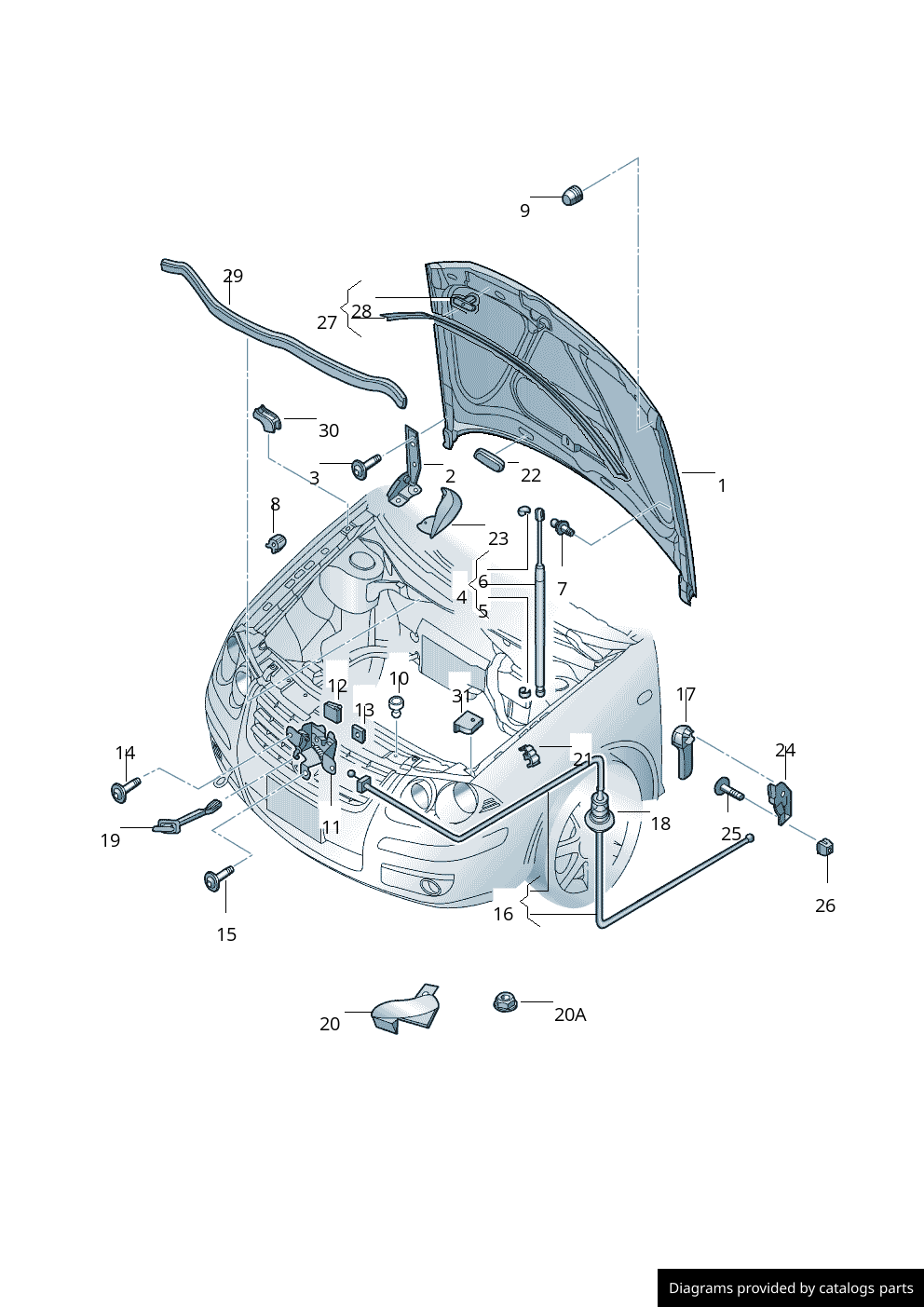 Car part diagram