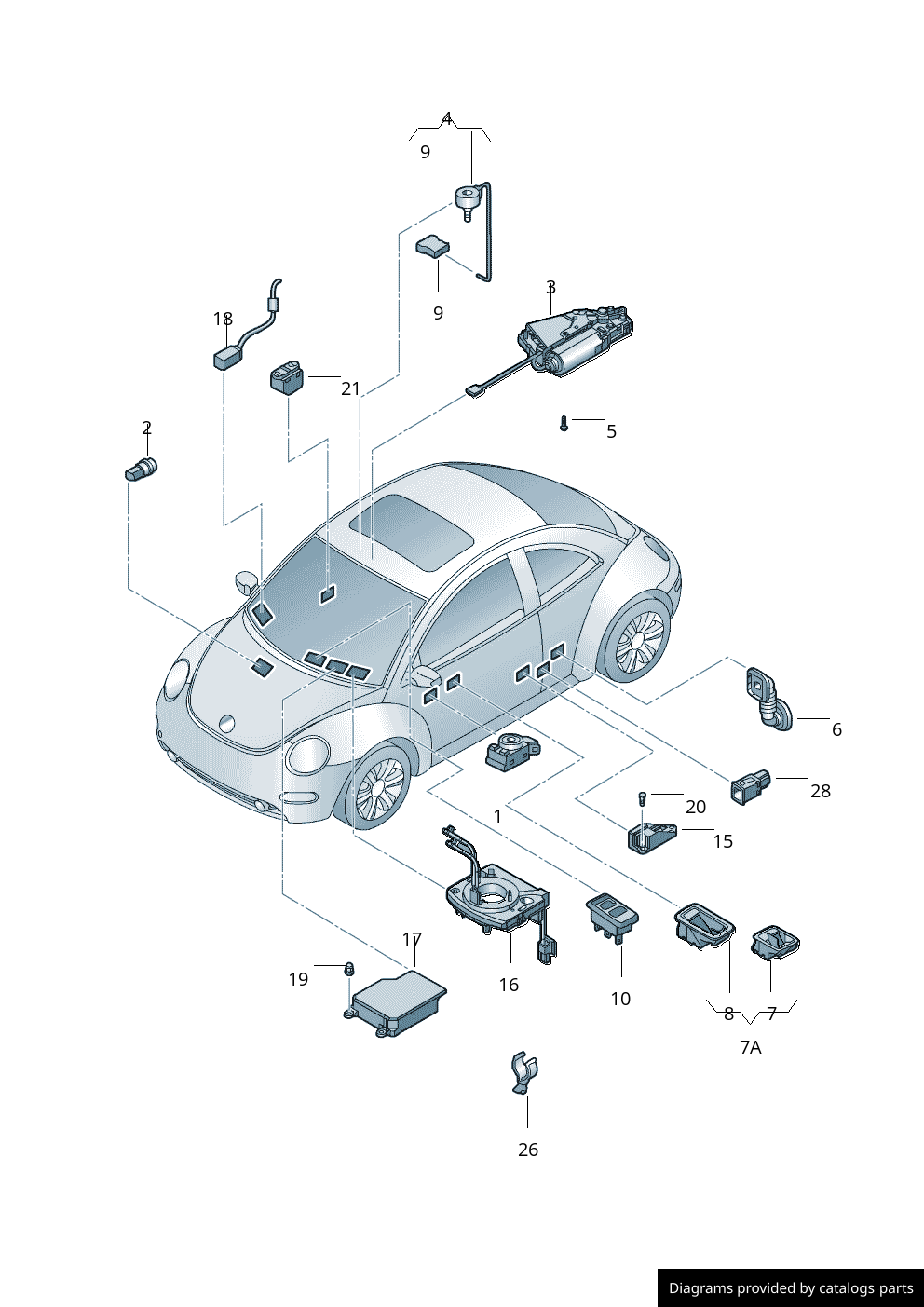 Car part diagram