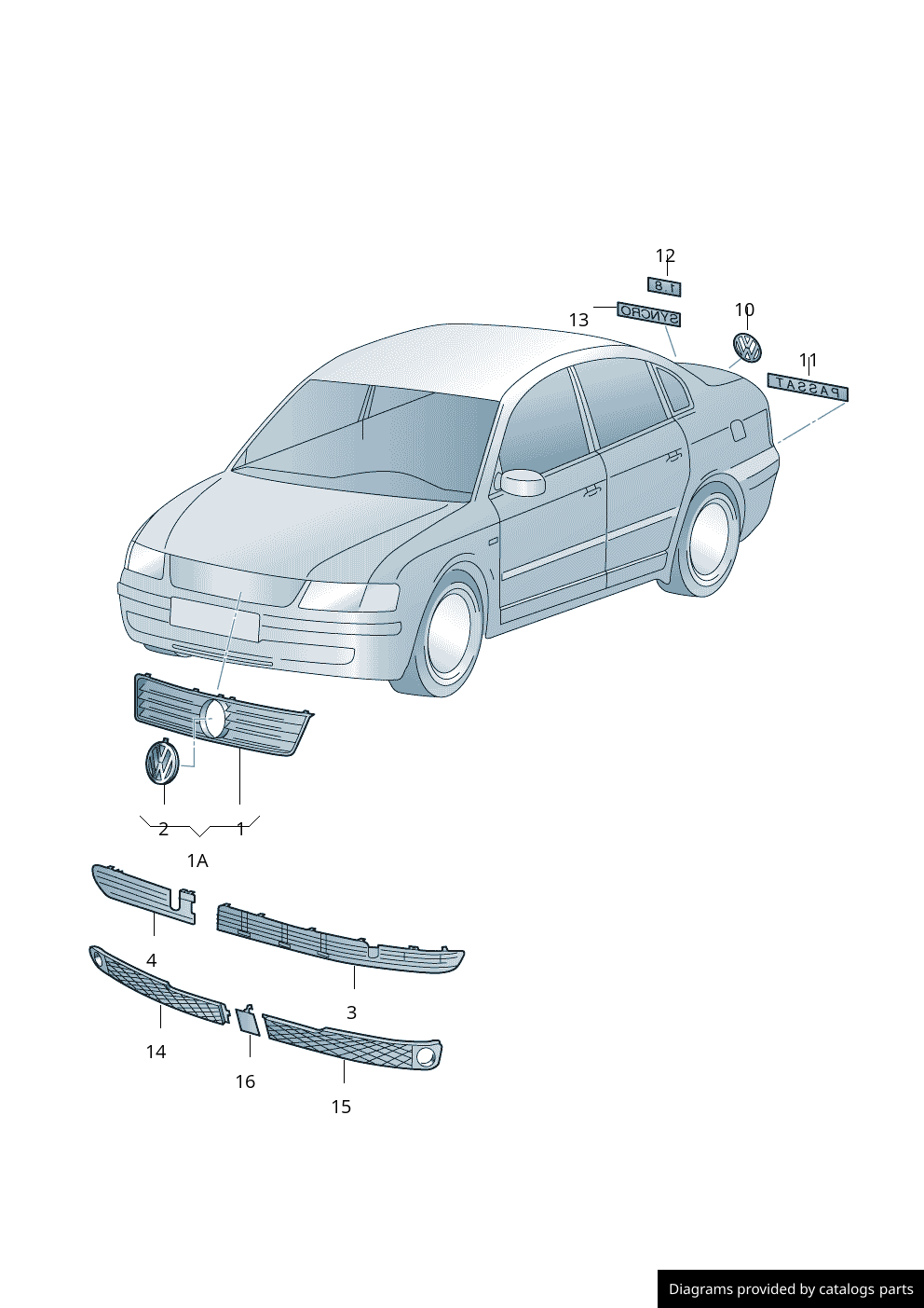 Car part diagram