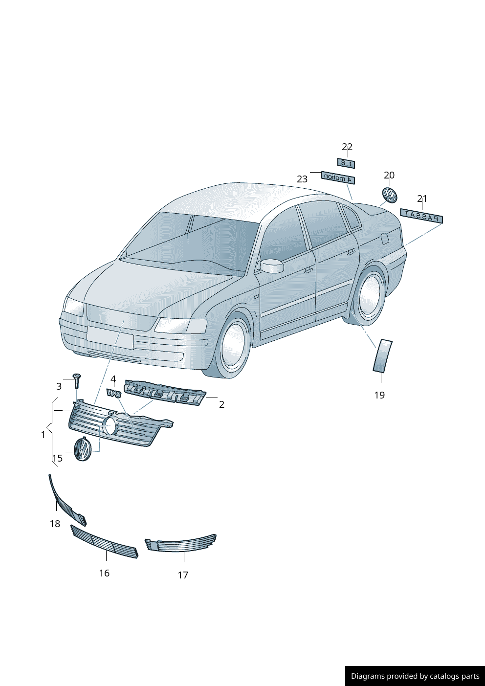 Car part diagram