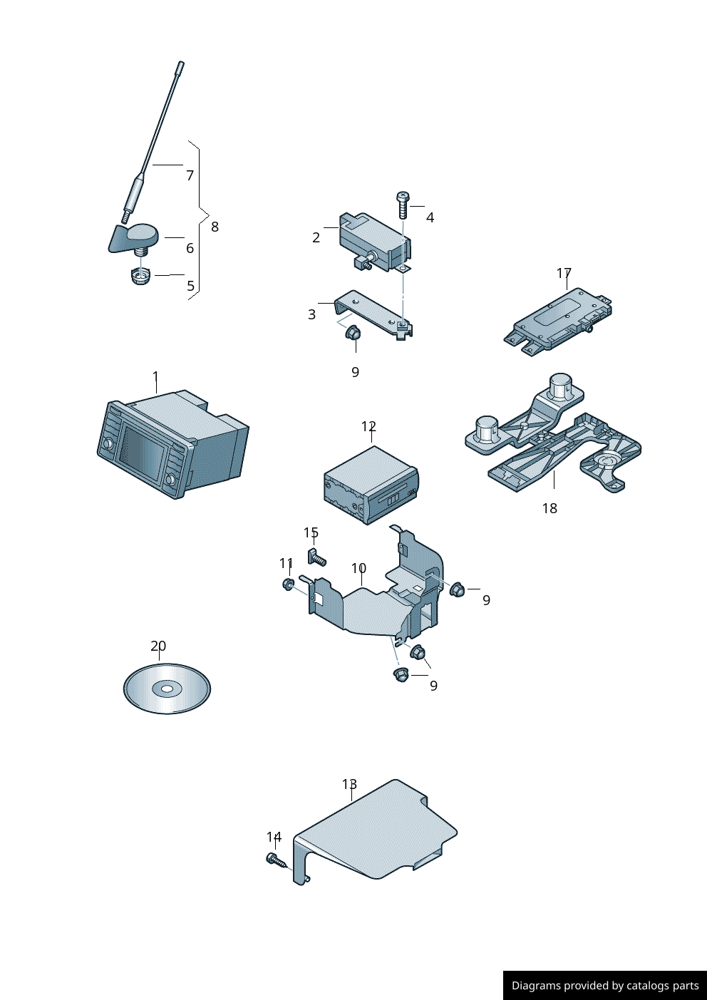 Car part diagram