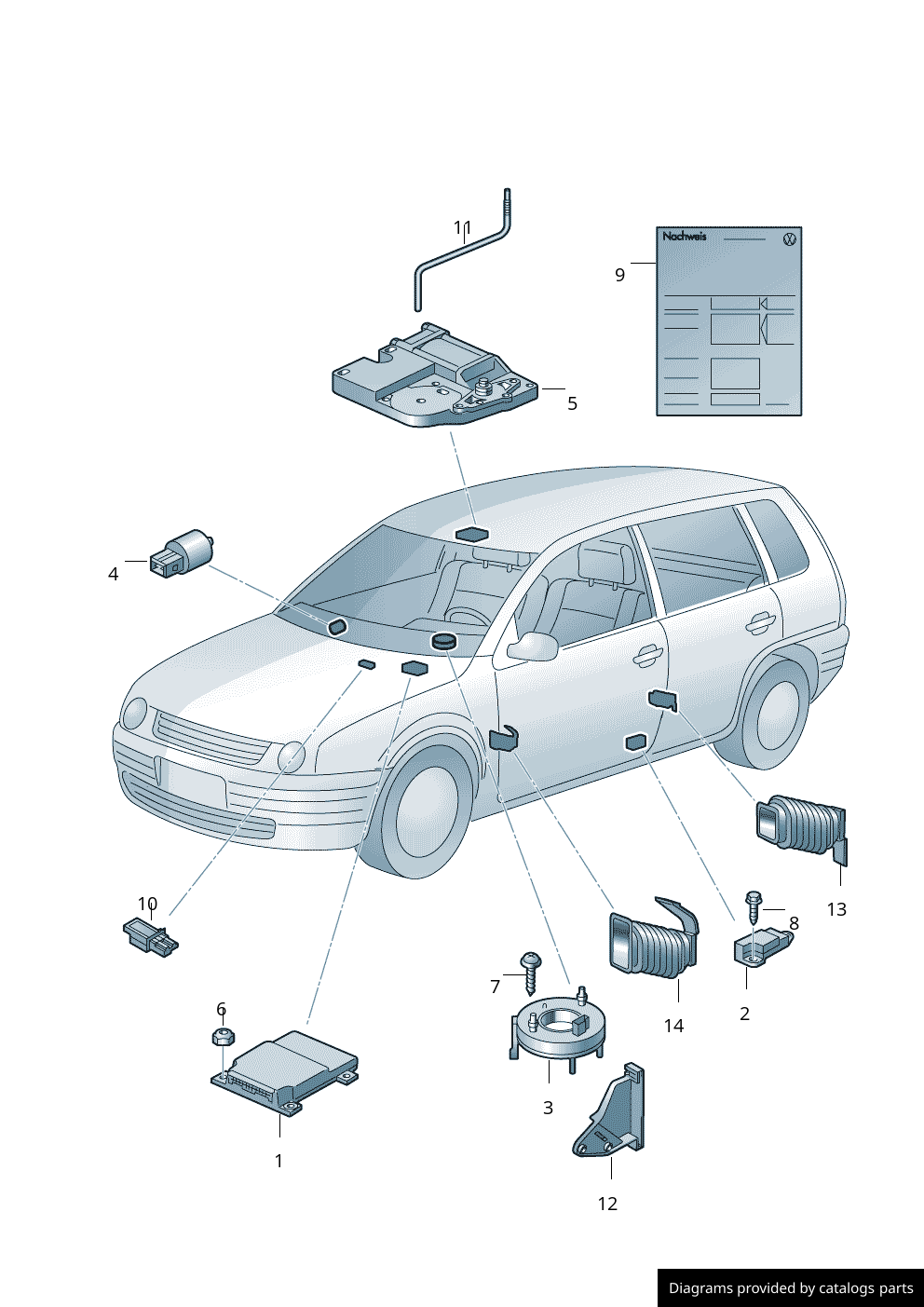 Car part diagram