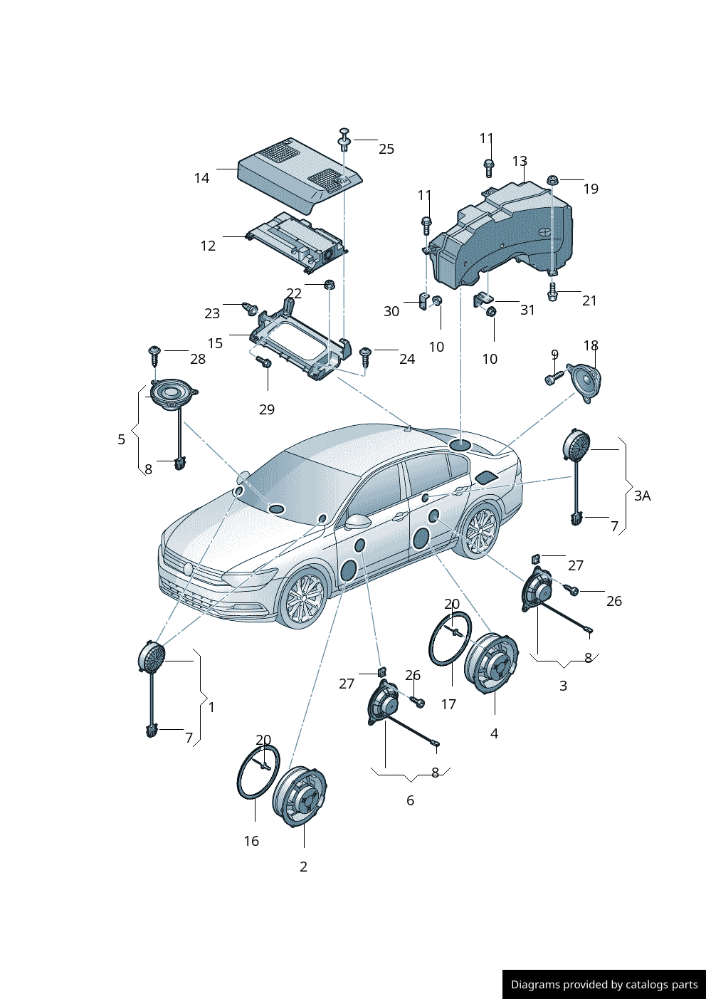 Car part diagram