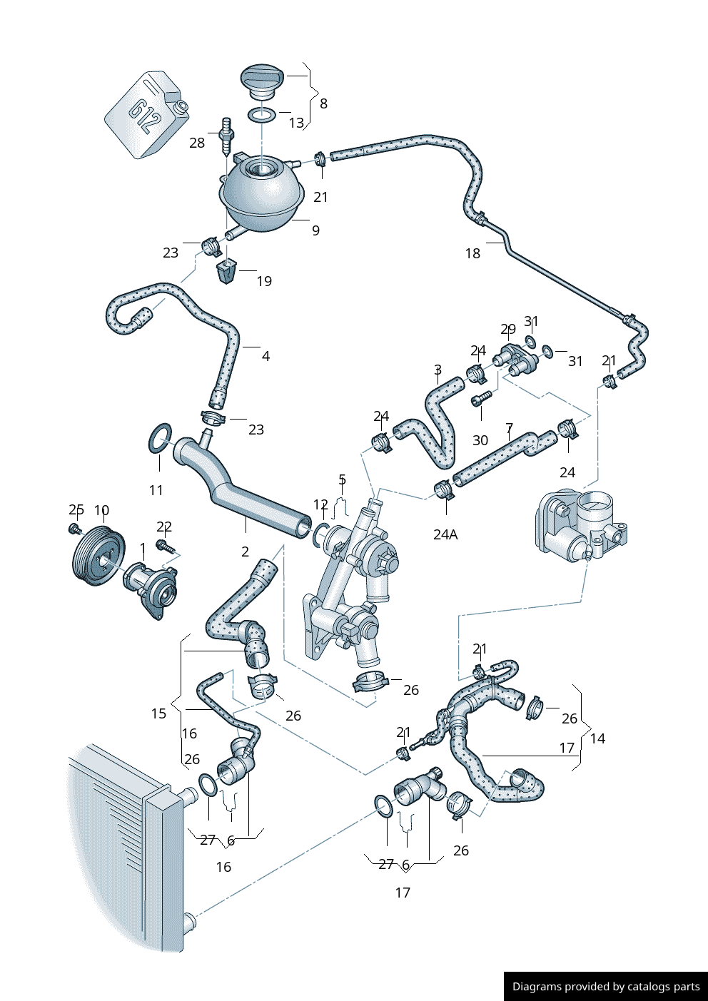 Car part diagram