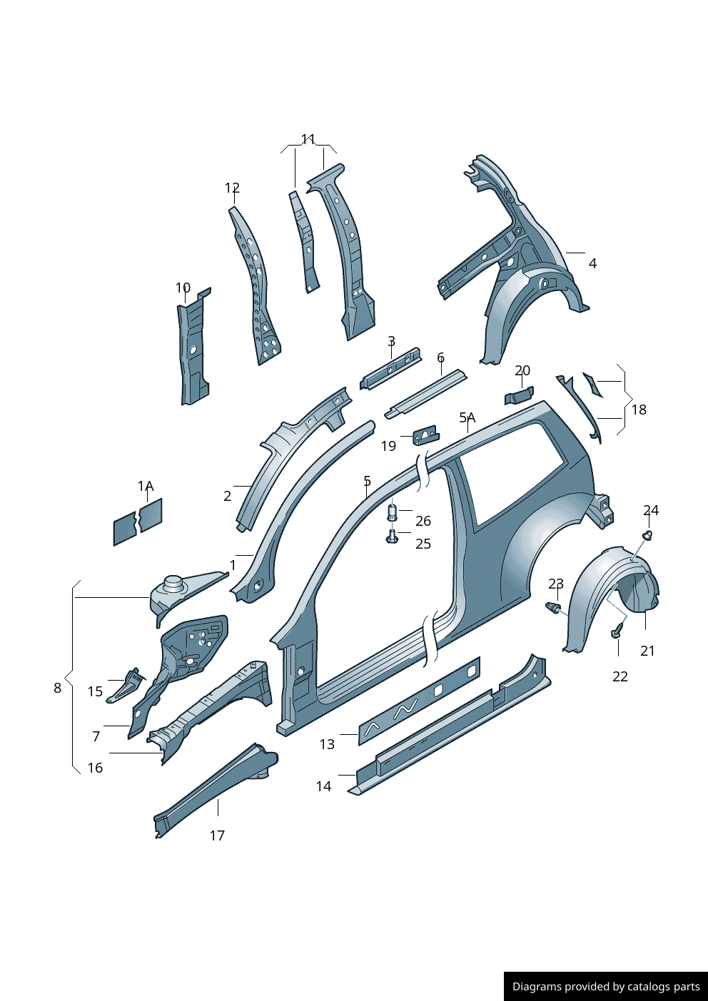 Car part diagram
