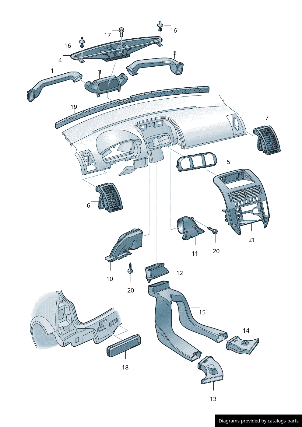 Car part diagram