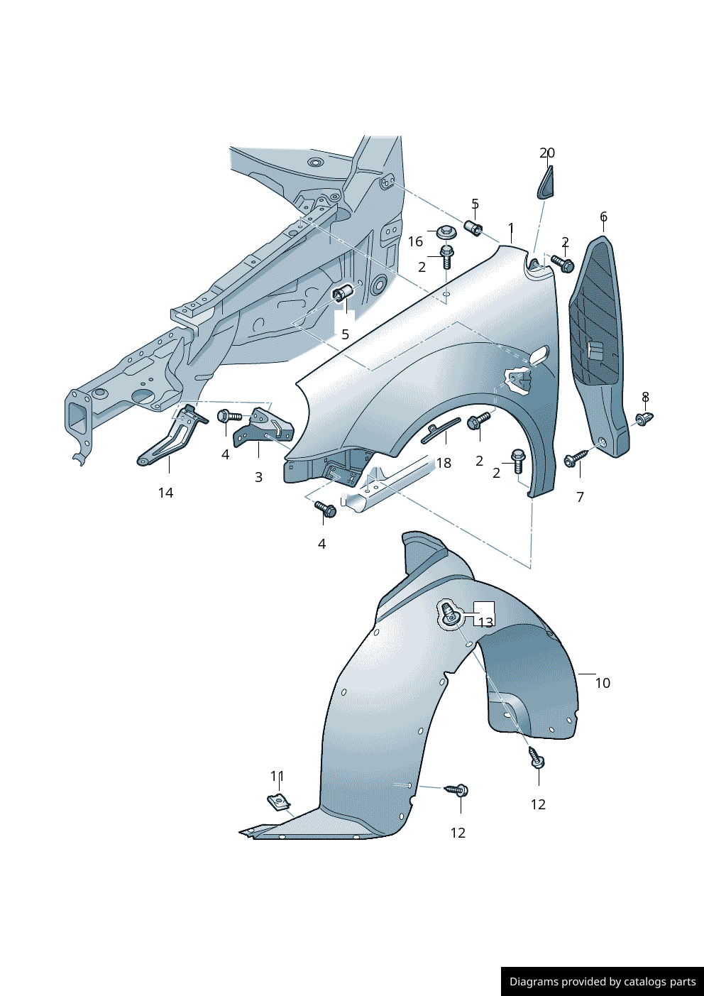 Car part diagram