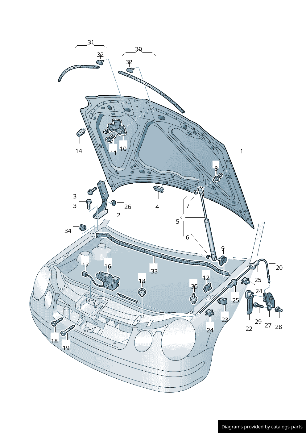 Car part diagram