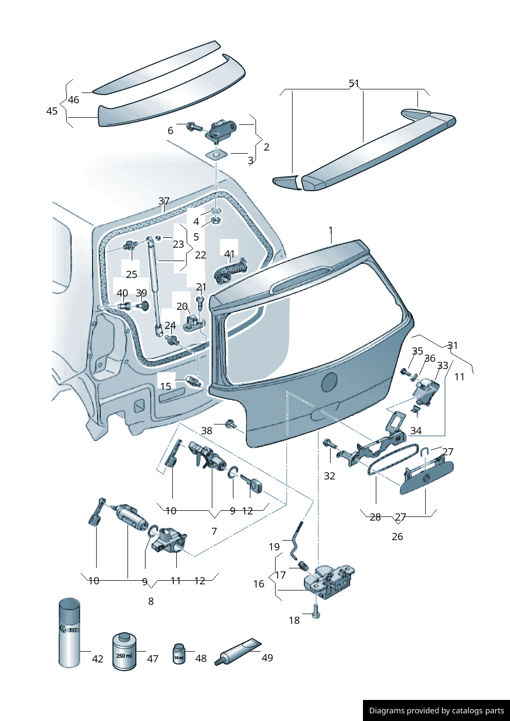 Car part diagram