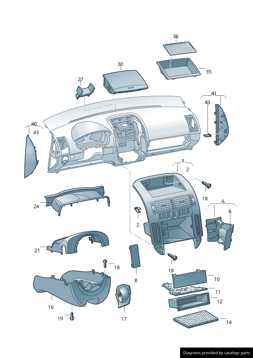 Car part diagram