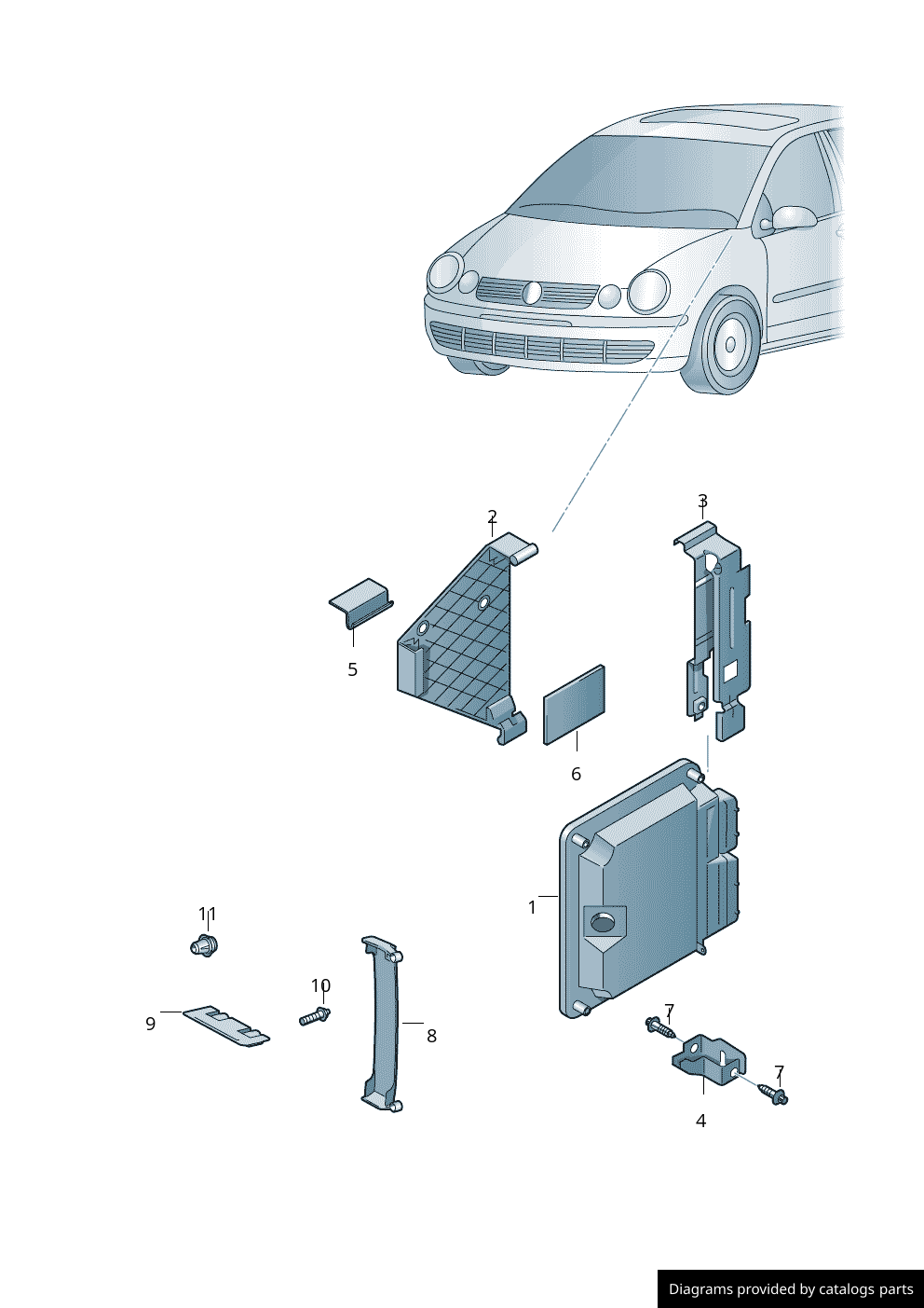 Car part diagram