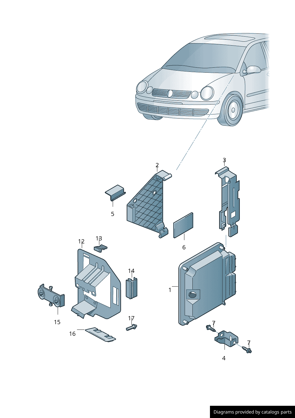 Car part diagram