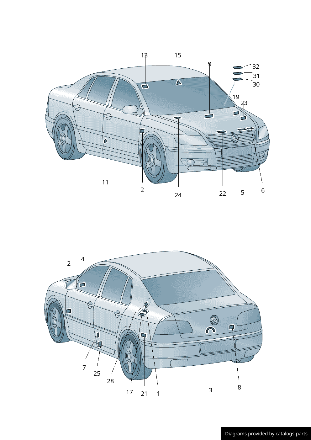 Car part diagram