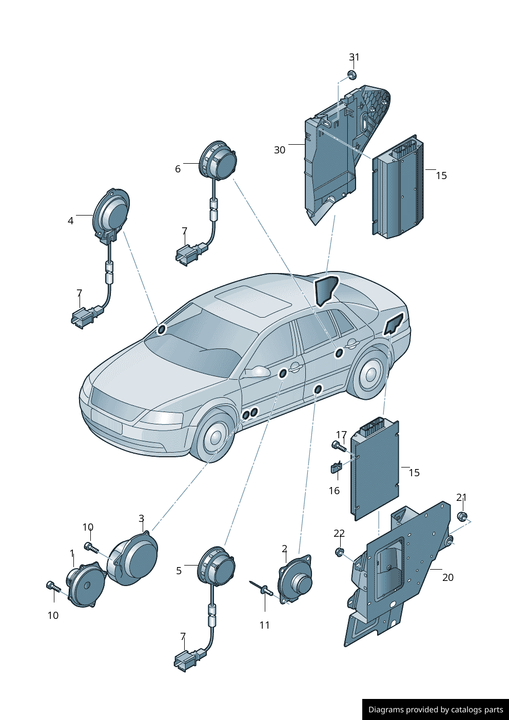 Car part diagram