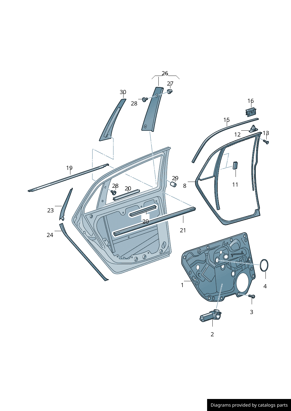 Volkswagen Satin Black 3D4853417B41 LLLParts