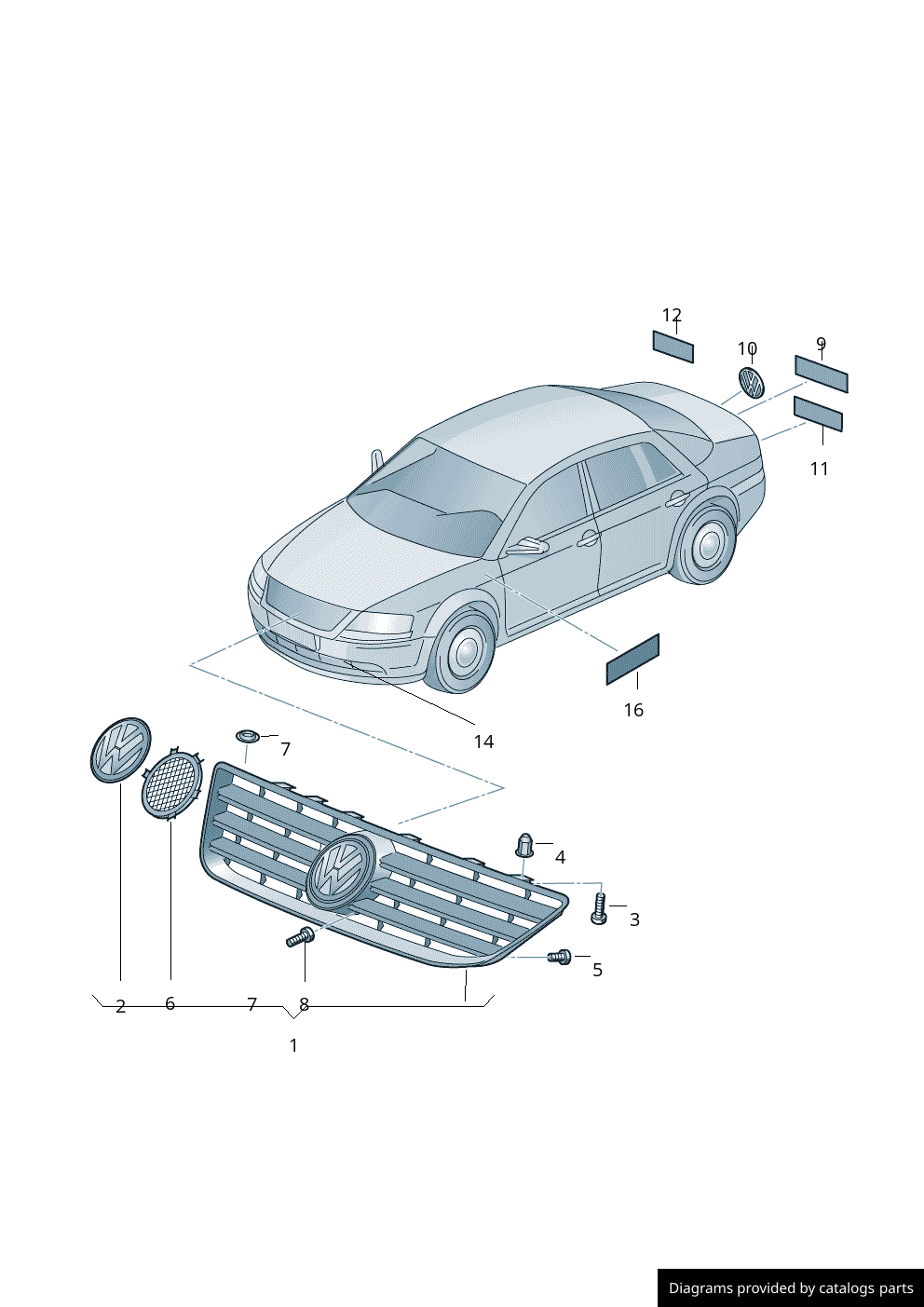 Car part diagram