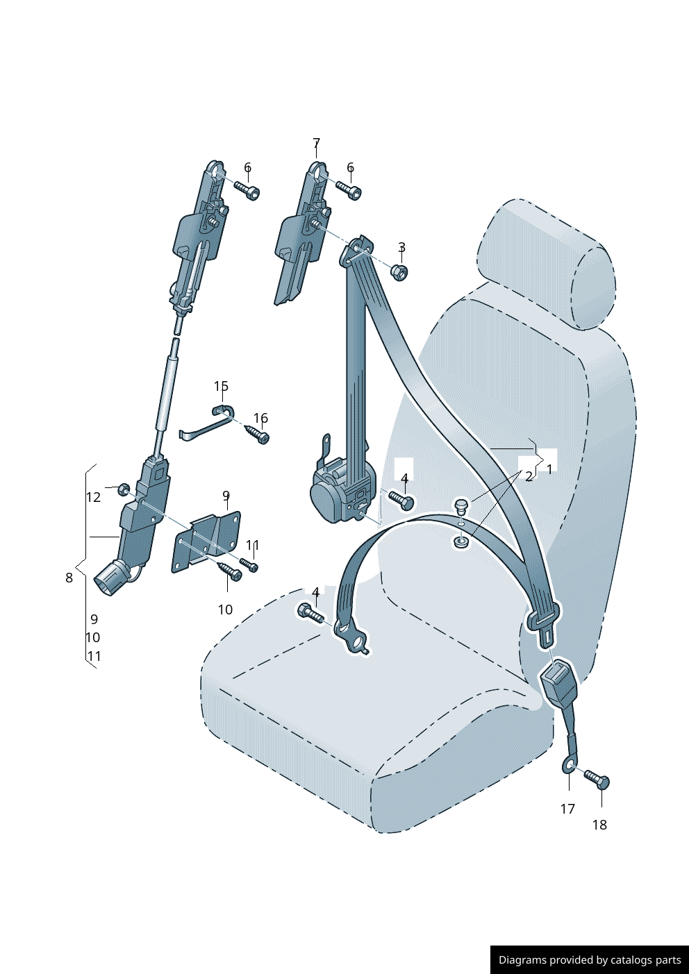 Car part diagram