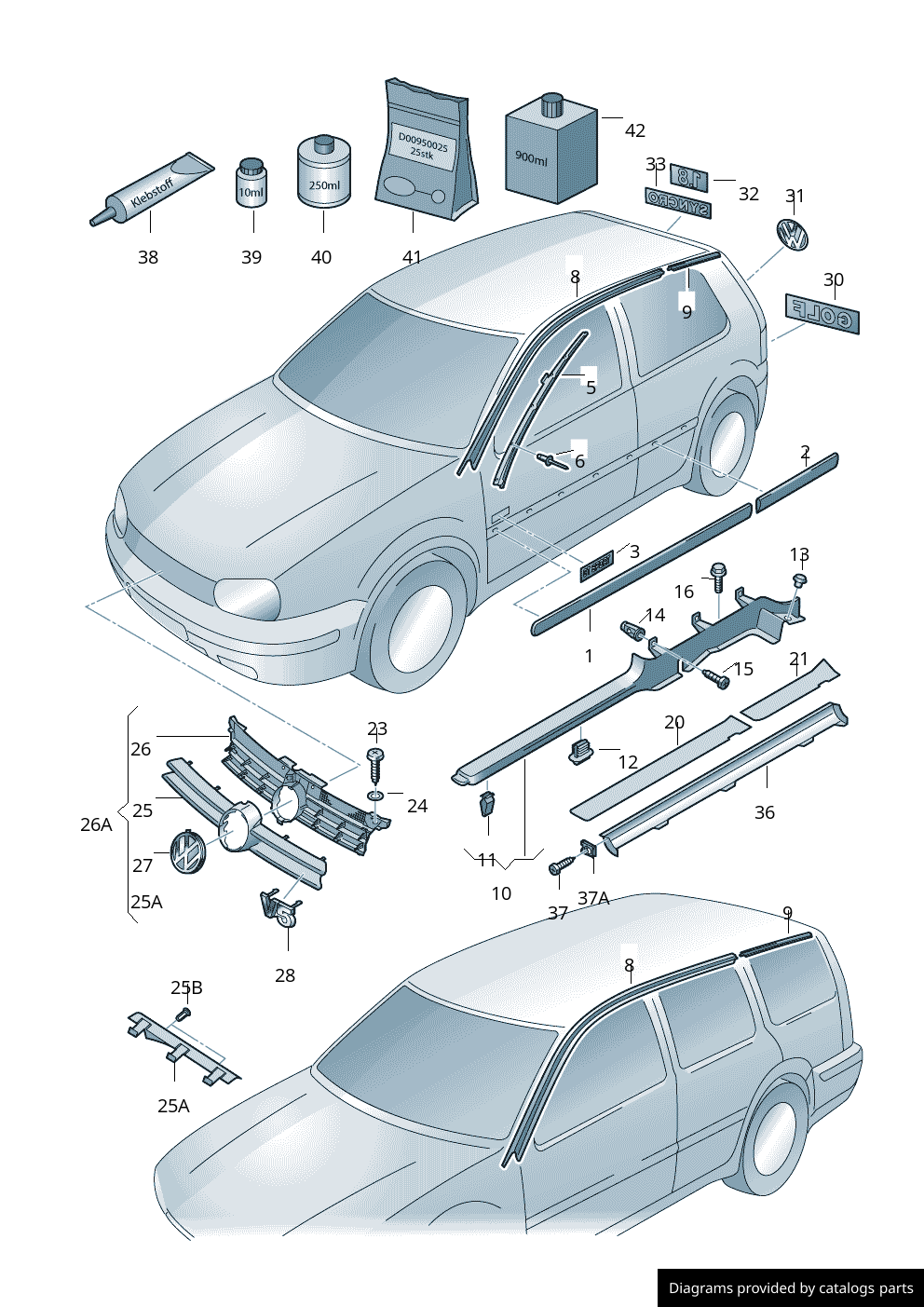 Car part diagram