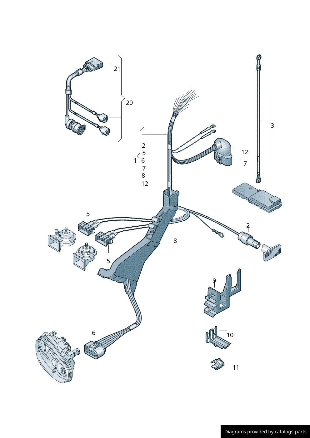 Car part diagram