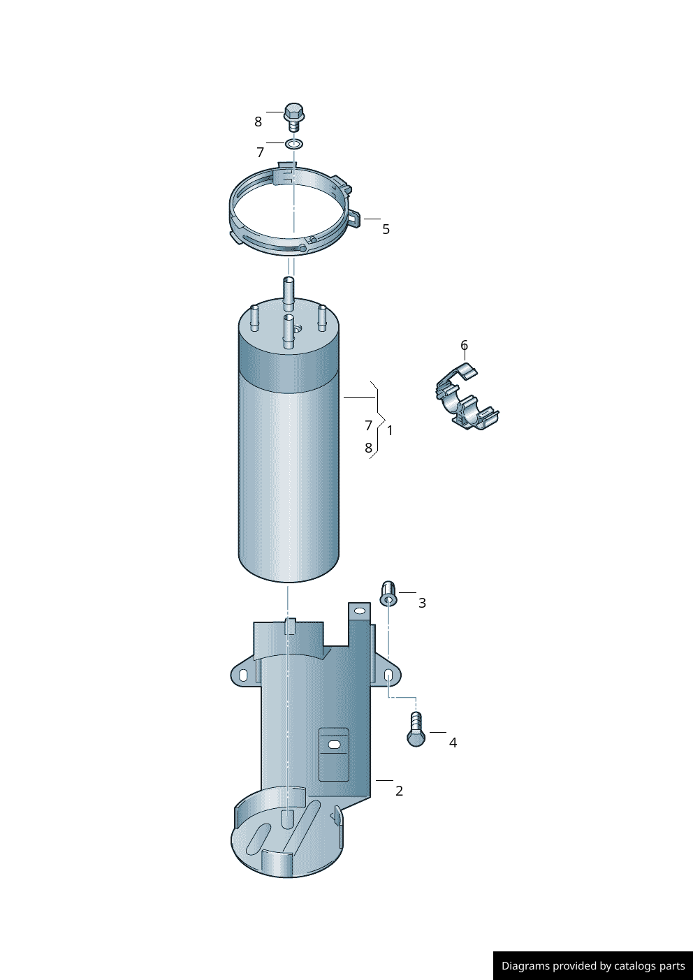 Volkswagen Fuel Filter 7H0127401B LLLParts