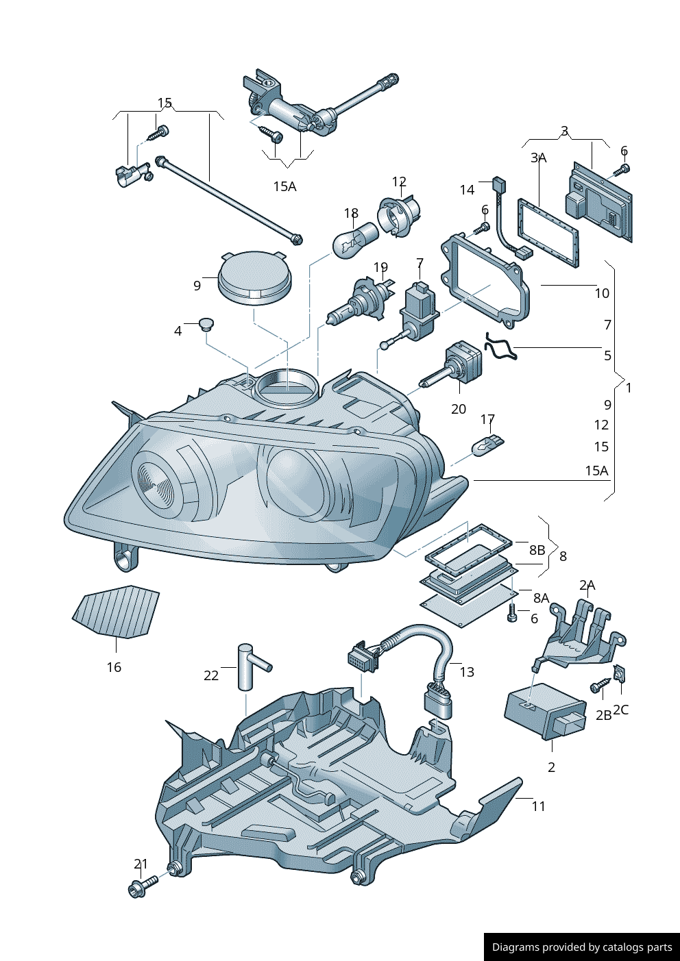 Car part diagram