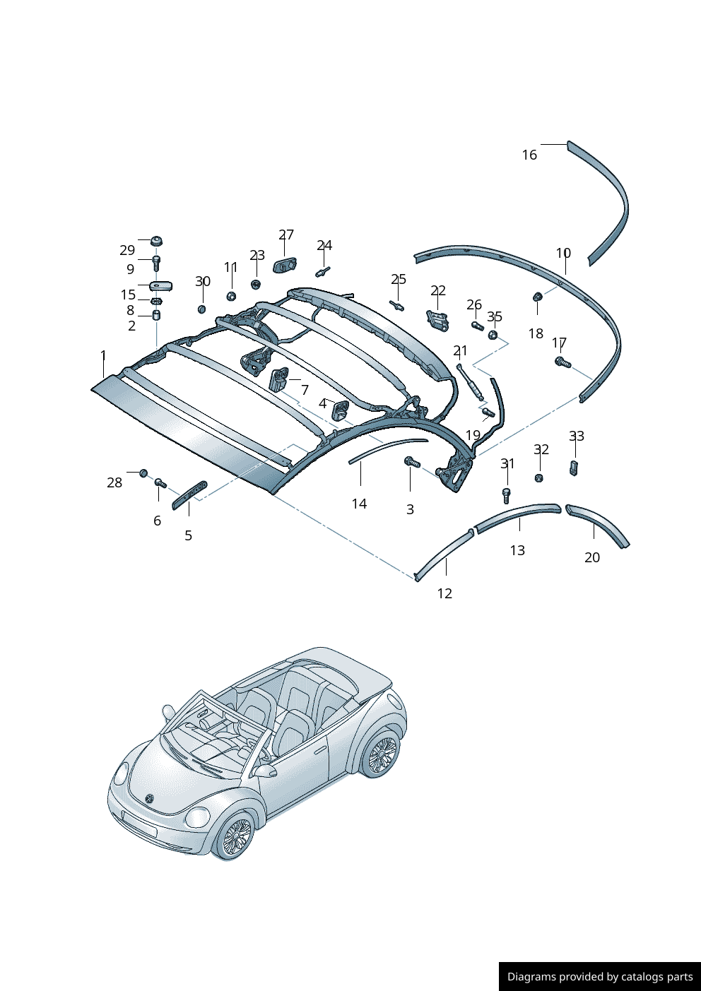 Car part diagram