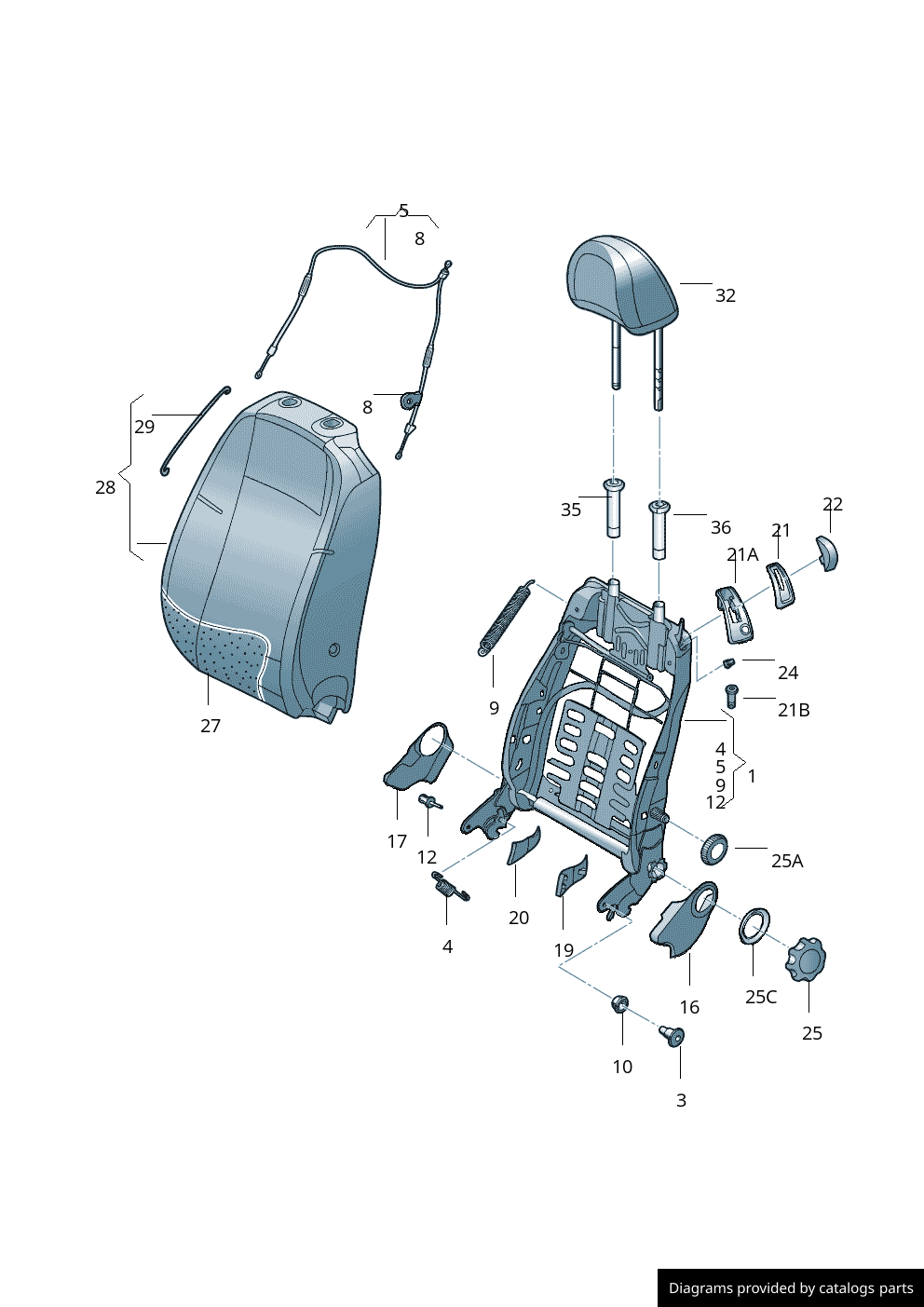 Car part diagram