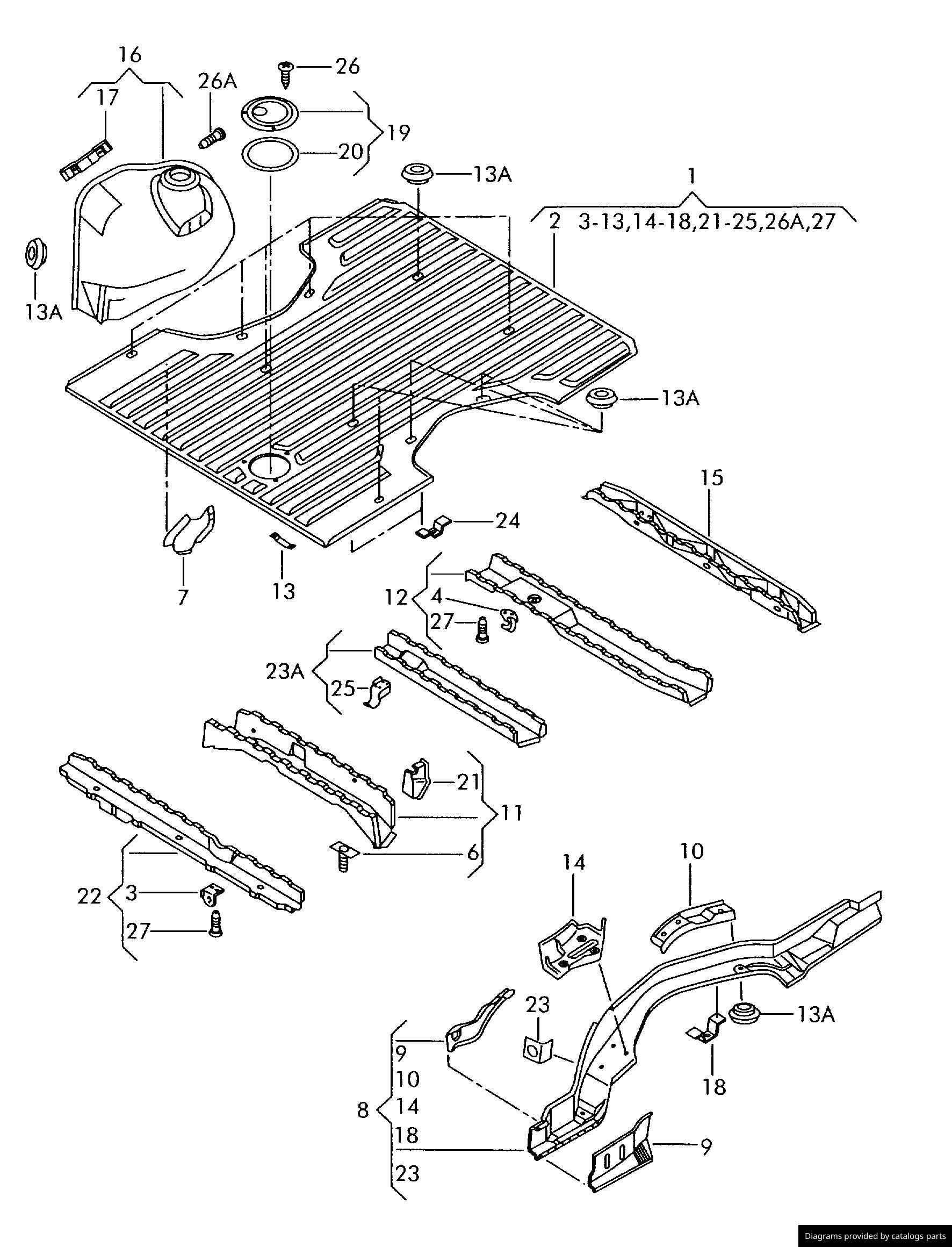 Car part diagram