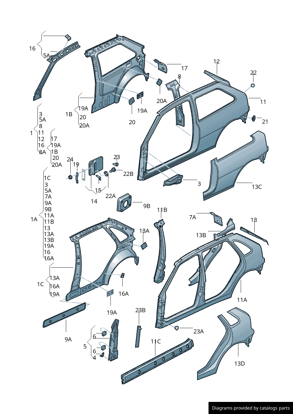 Car part diagram